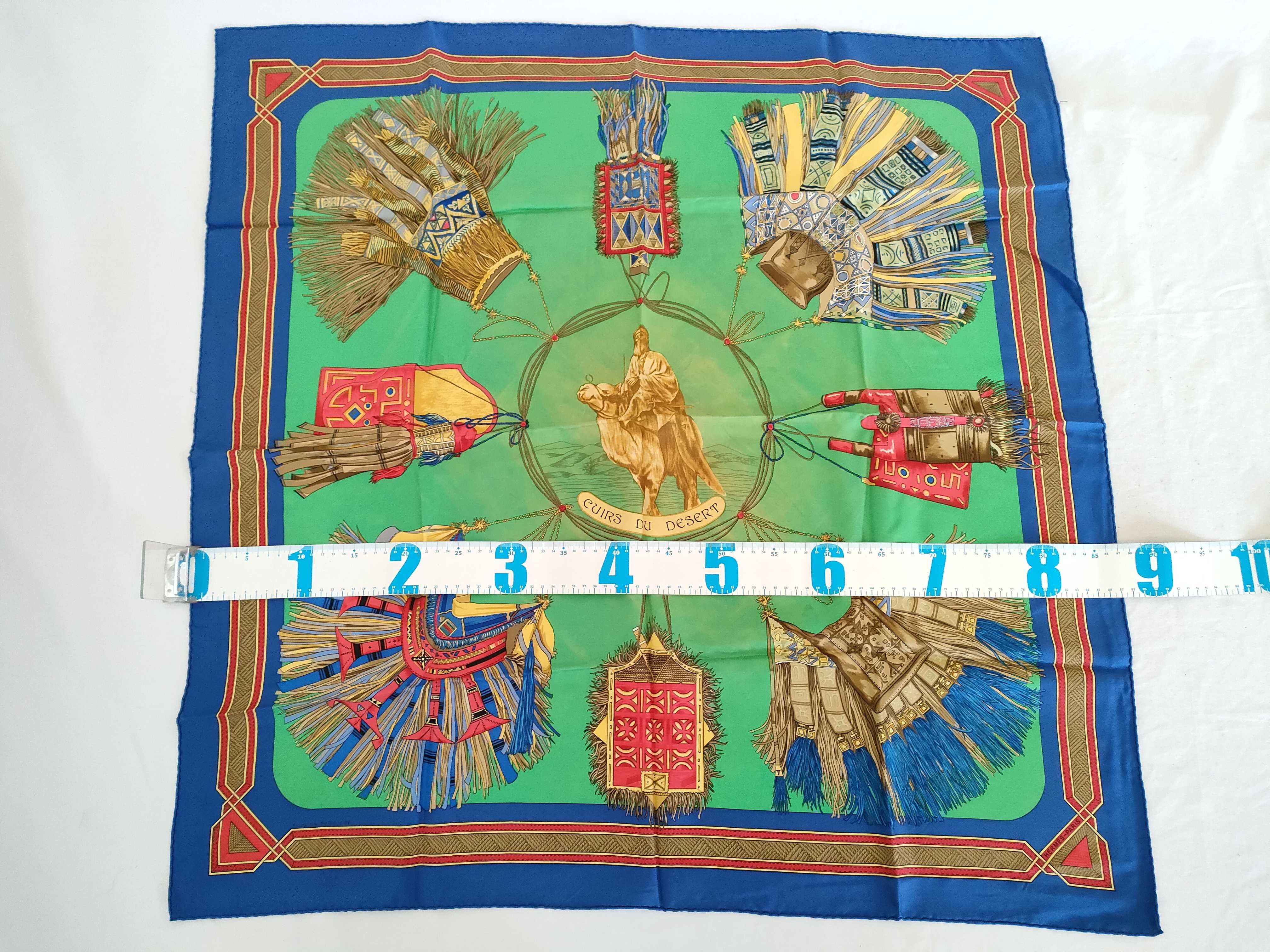 Hermes Cuirs du Desert Silk Scarf