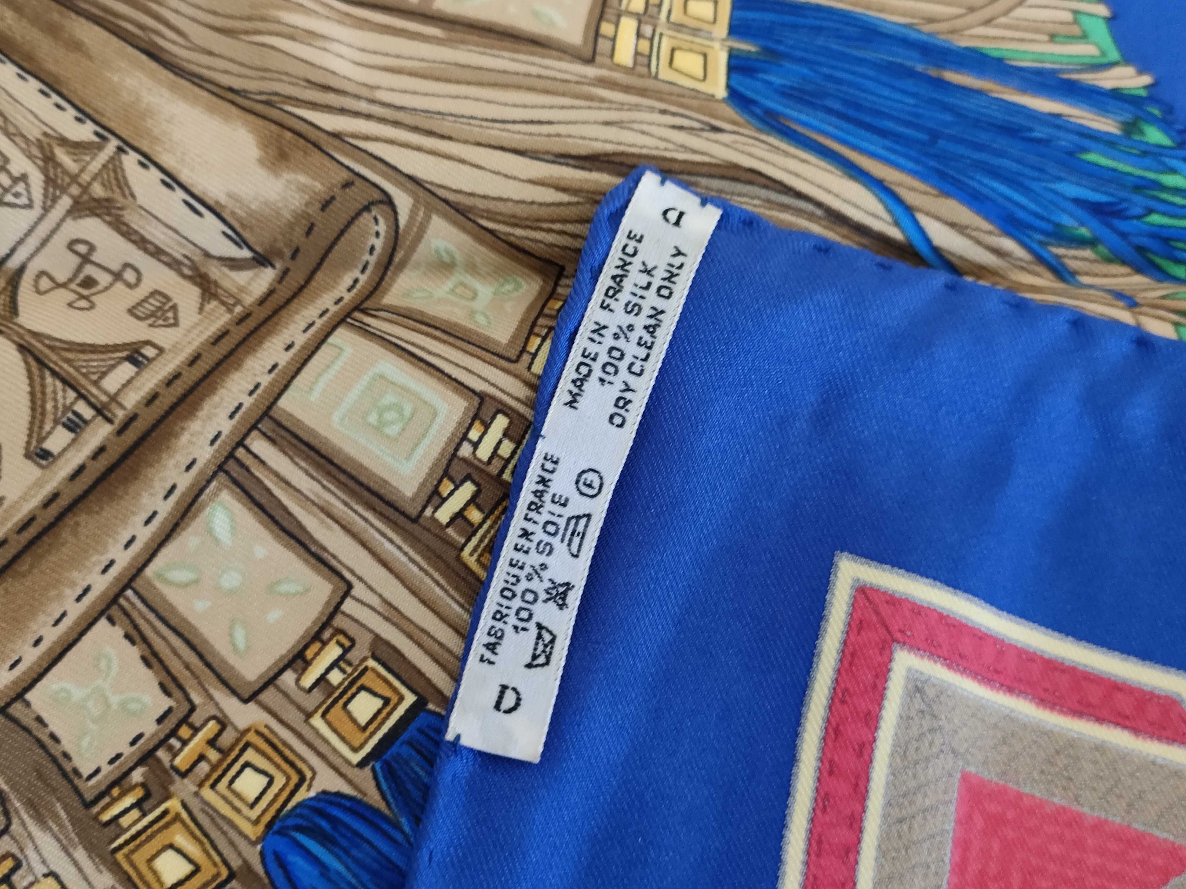 Hermes Cuirs du Desert Silk Scarf