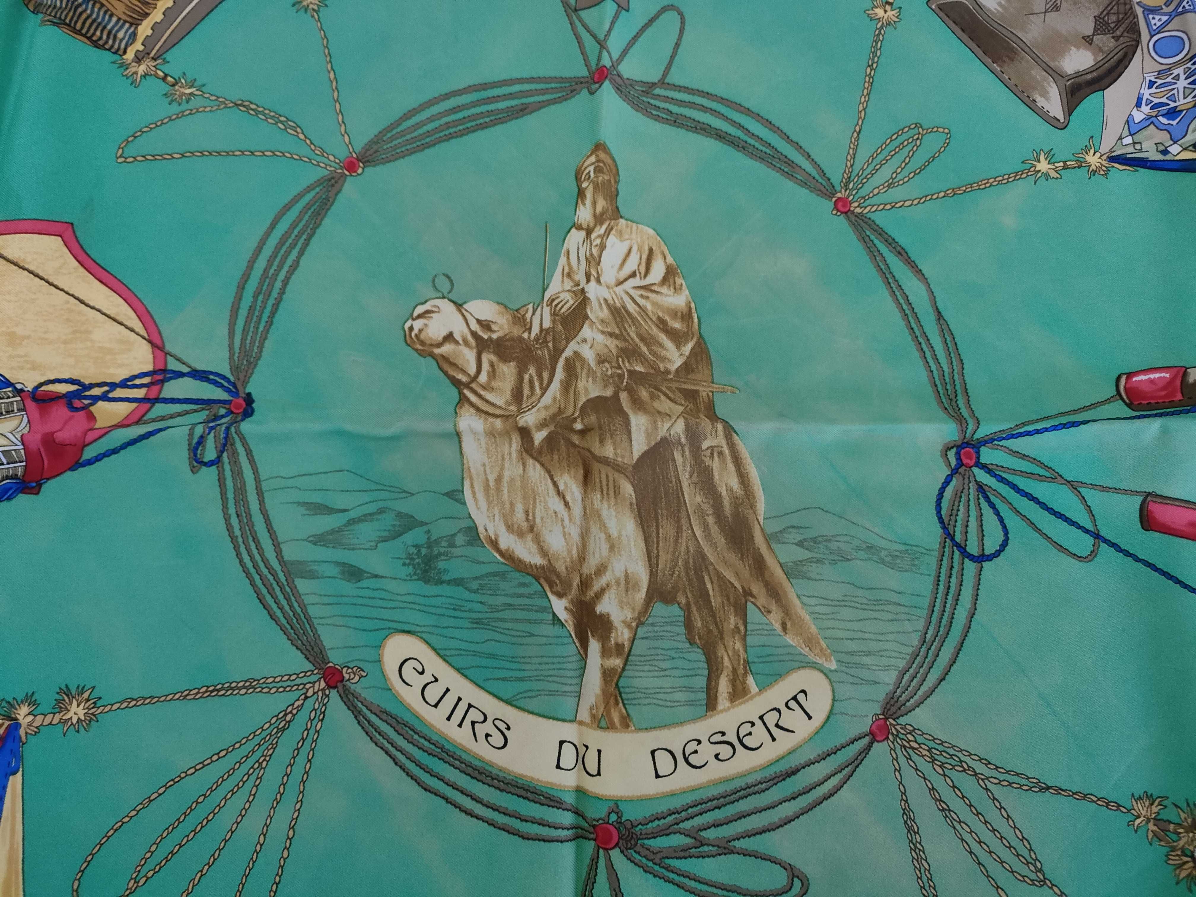 Hermes Cuirs du Desert Silk Scarf