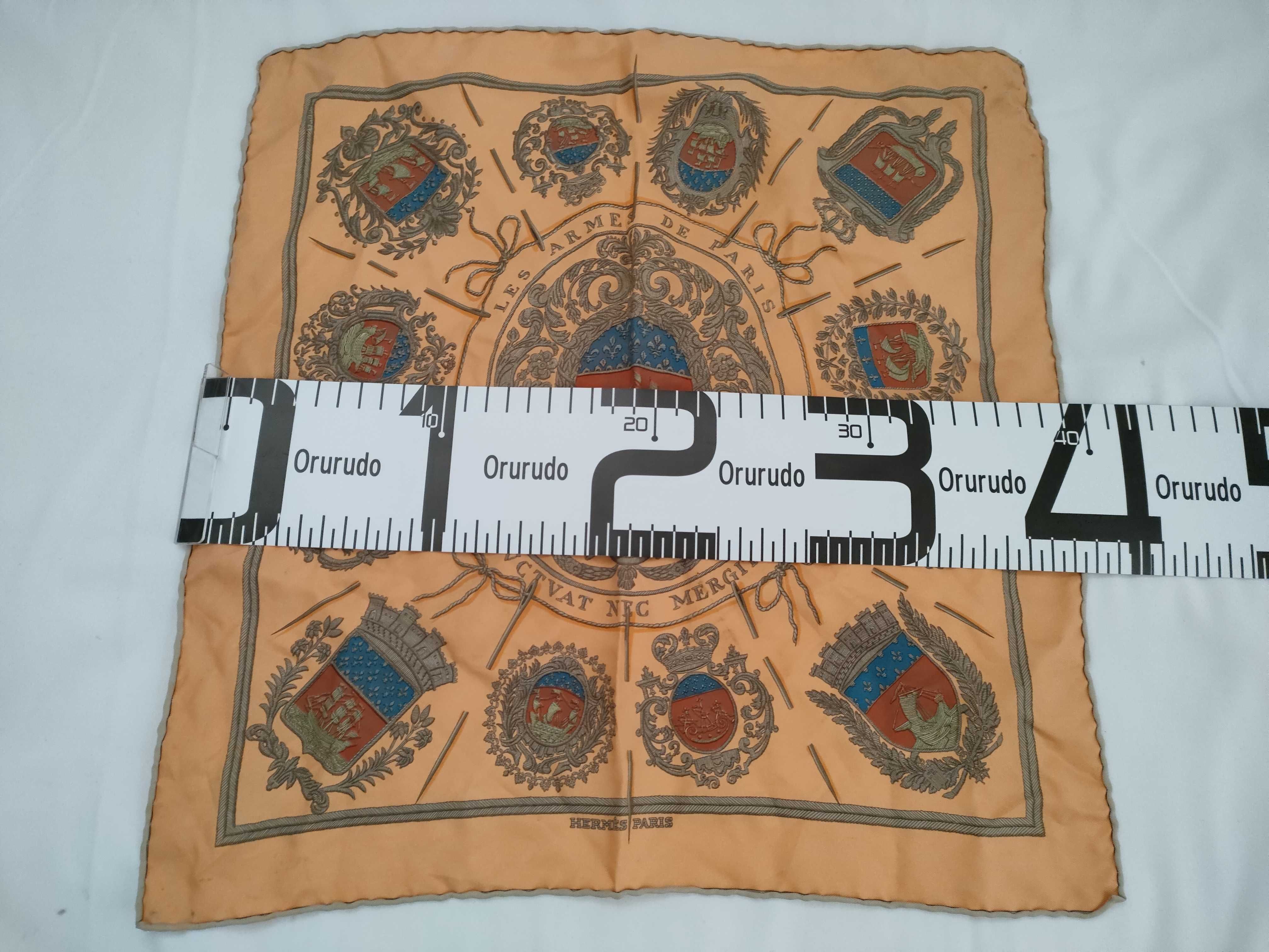 Hermes Les Armes de Paris Silk Scarf