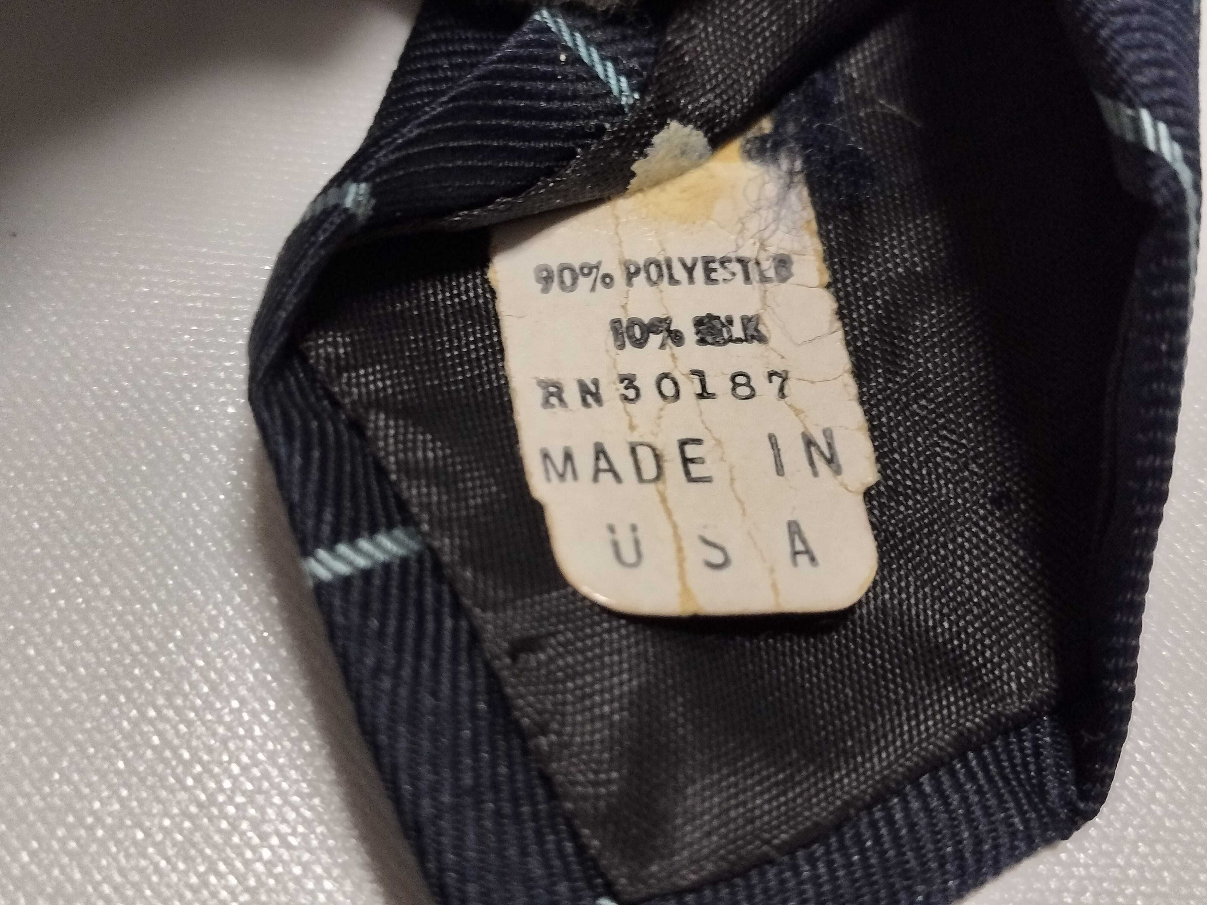 Yves Saint Laurent Striped Polyester and Silk Blend Necktie