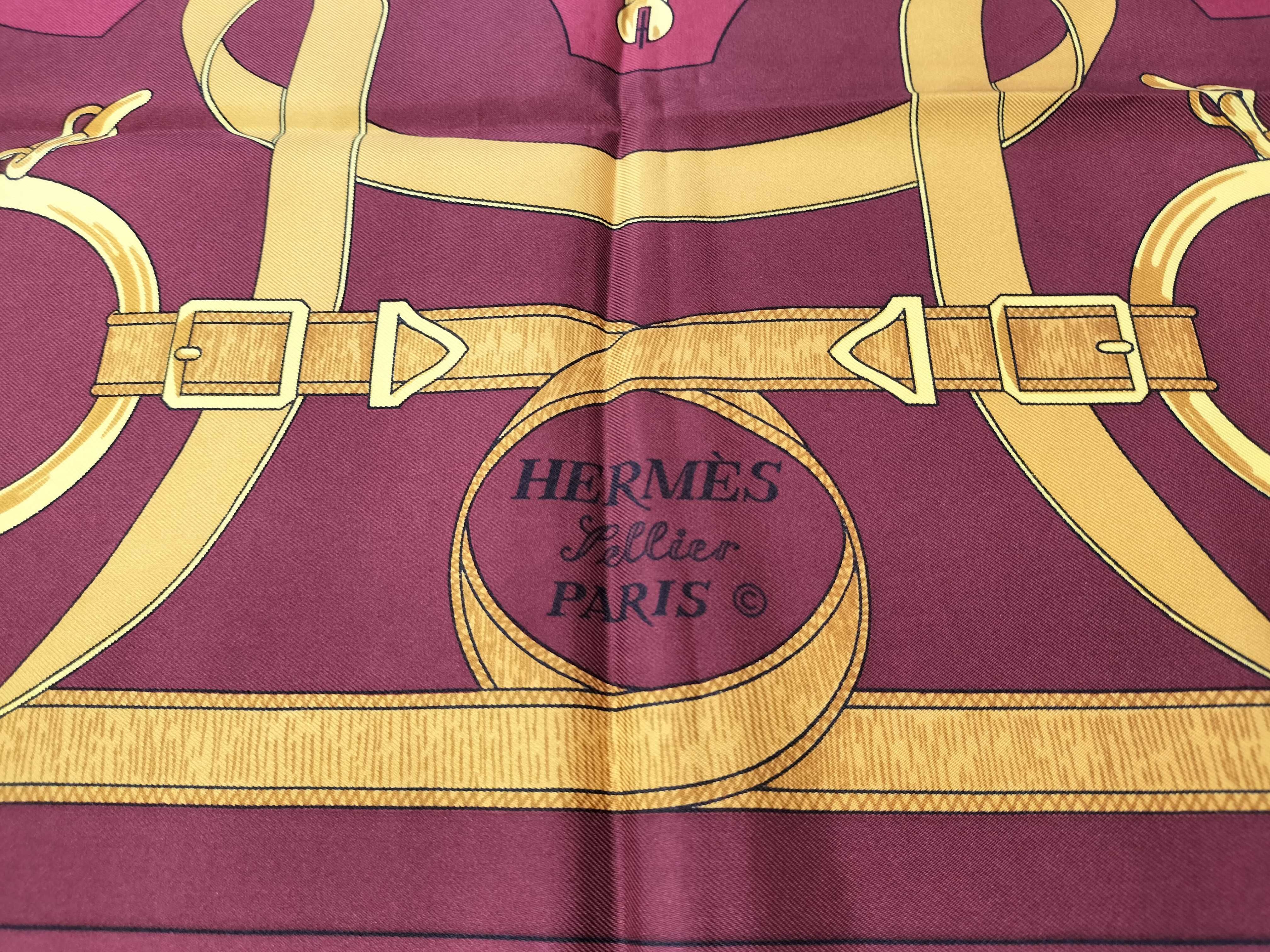 Hermes Eperon d'Or Silk Scarf