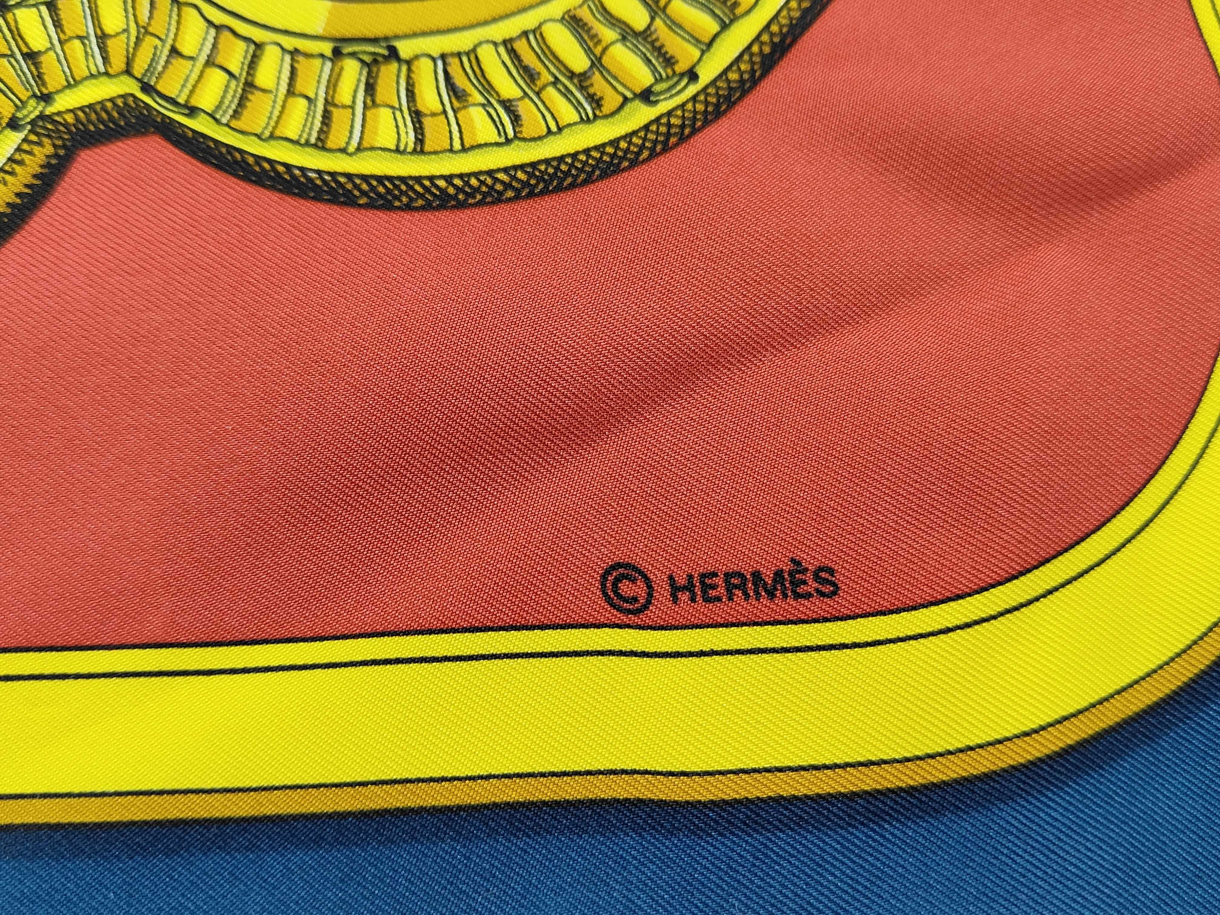 Hermes Grand Apparat Silk Scarf by Jacques Eudel
