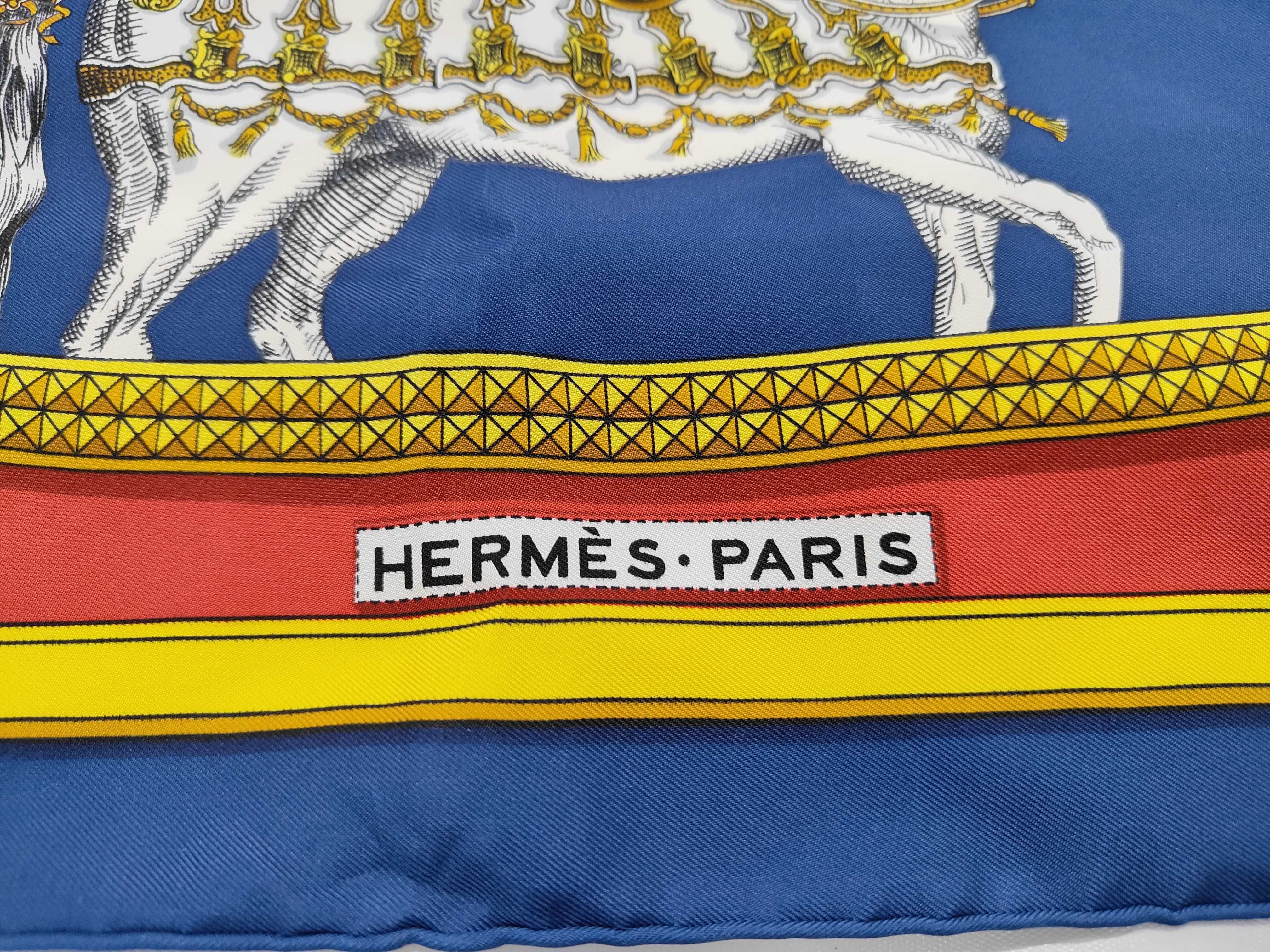 Hermes Grand Apparat Silk Scarf by Jacques Eudel