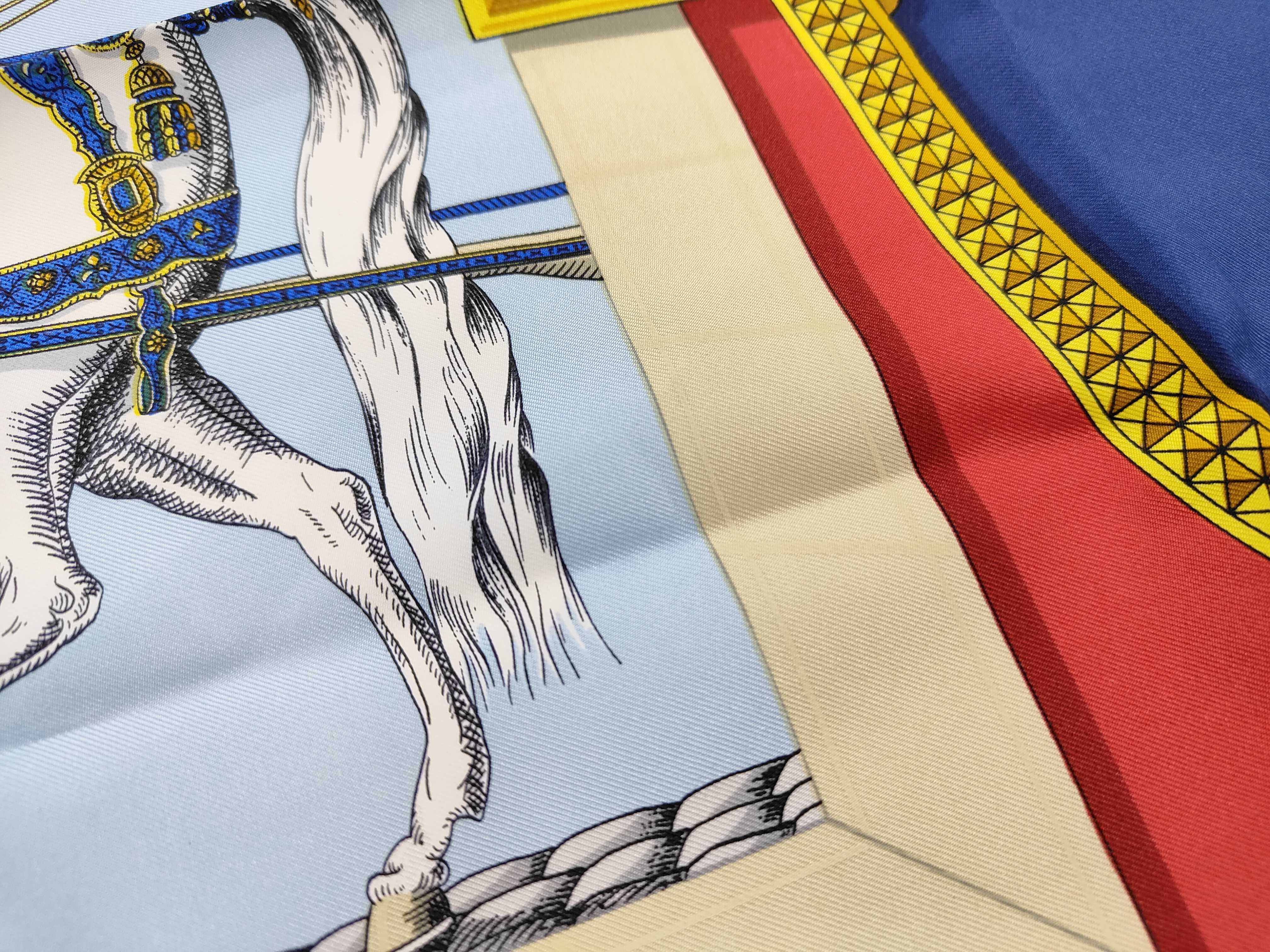 Hermes Grand Apparat Silk Scarf by Jacques Eudel