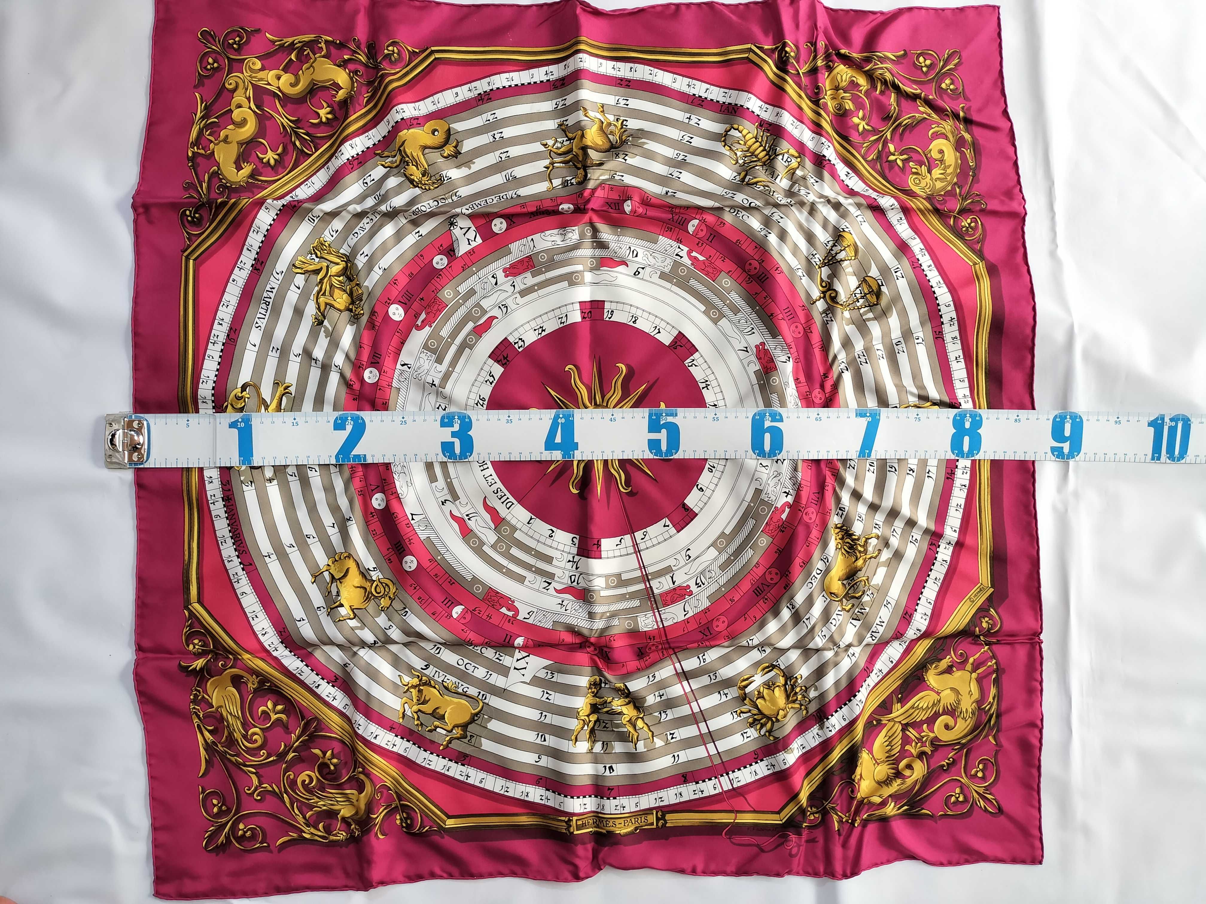 Hermes Dies et Hore Silk Carre 90 Scarf