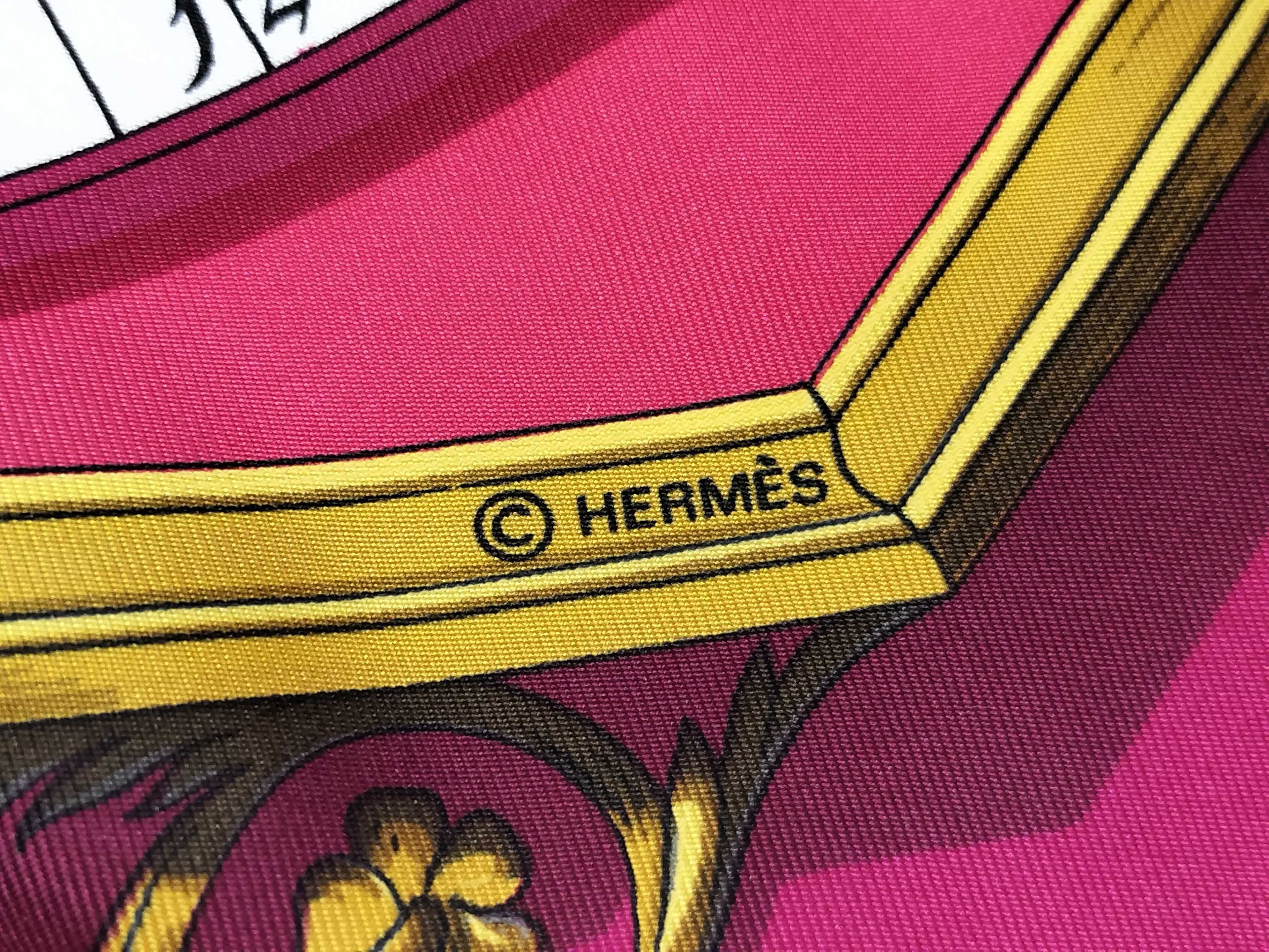Hermes Dies et Hore Silk Carre 90 Scarf
