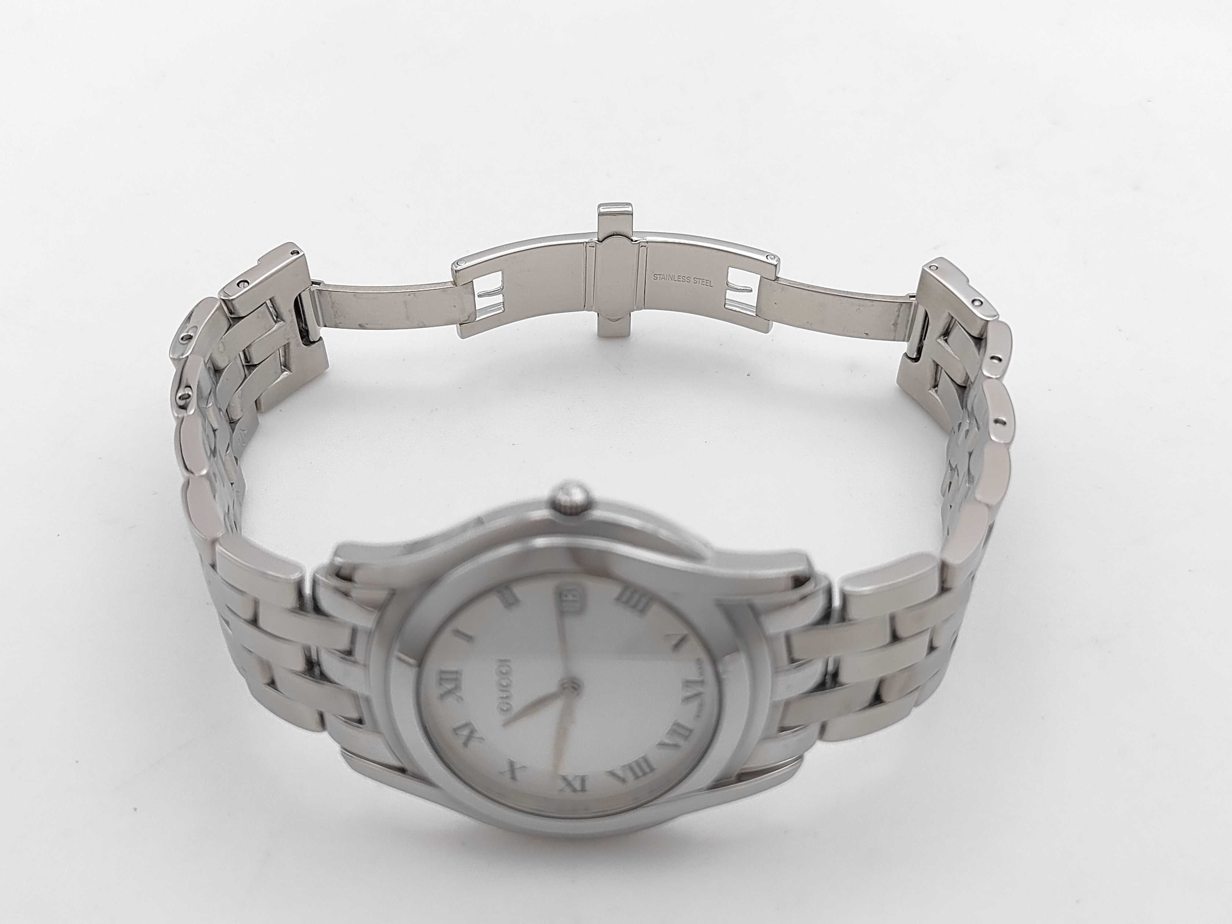 Gucci 5500 M Stainless Steel Quartz Wristwatch