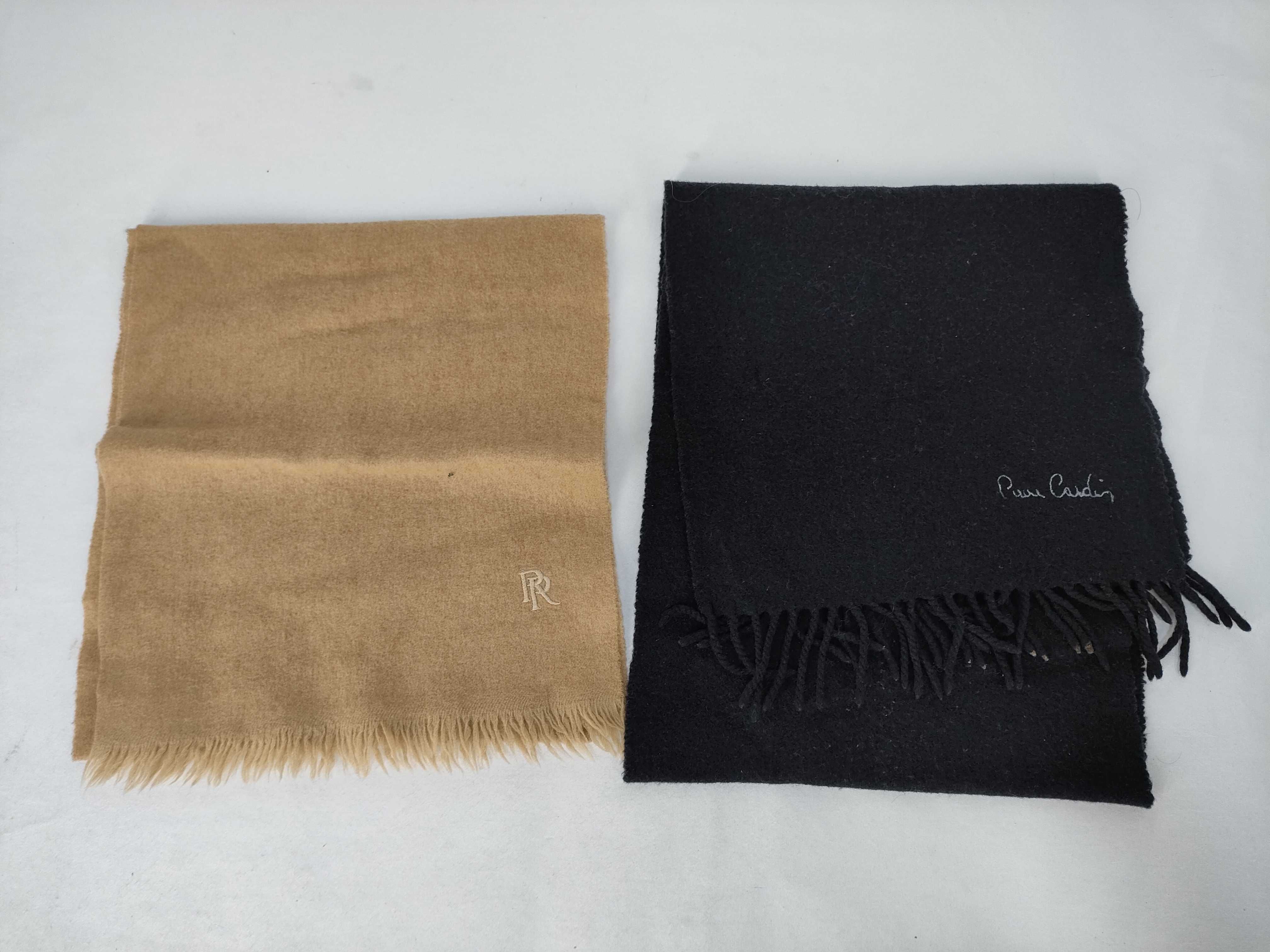 An Assortment of Designer Scarves and Shawls Including Nina Ricci, Pierre Cardin, and Trussardi