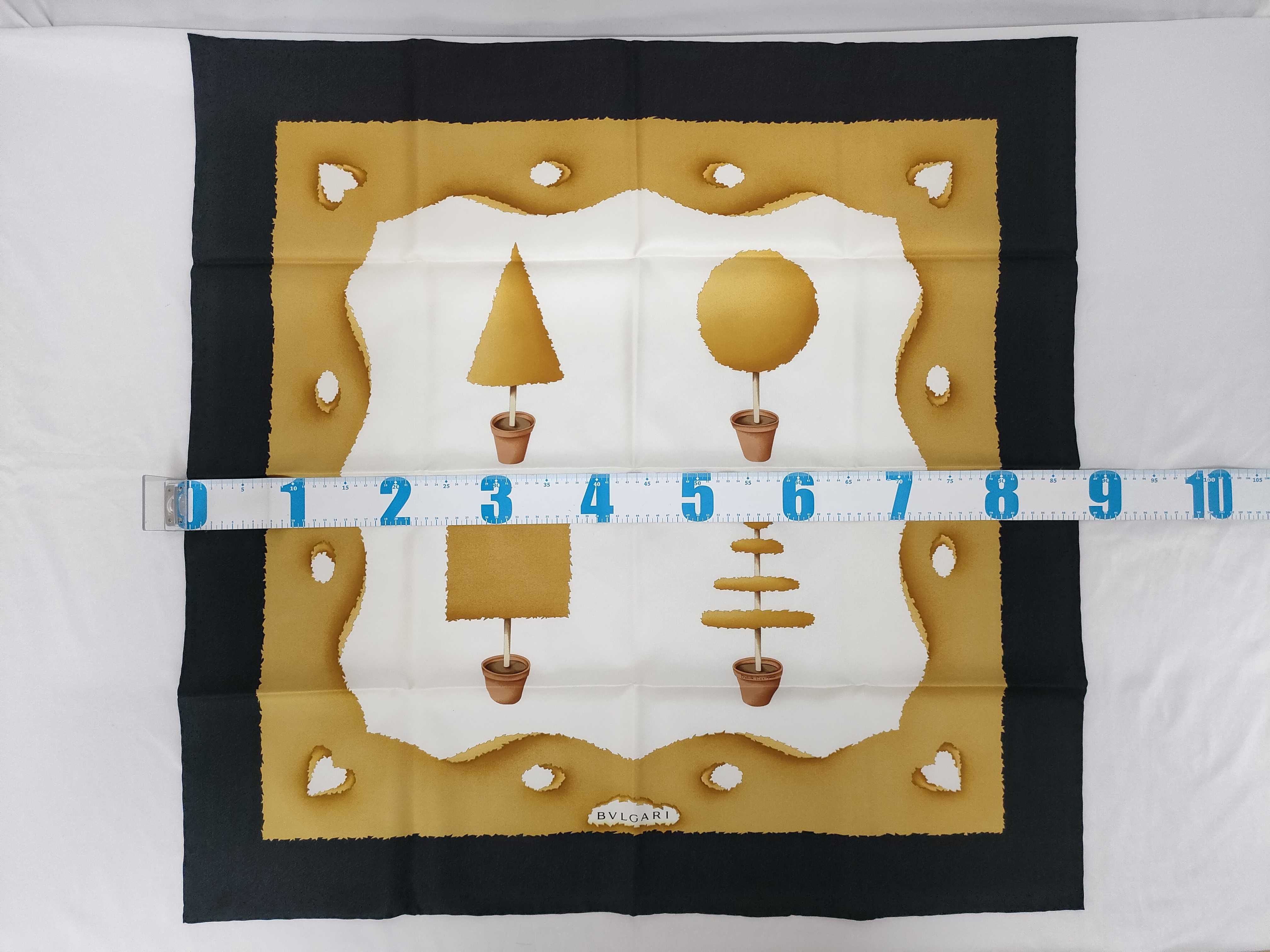 Bvlgari Giardino D Amore Silk Square Scarf by Daniele Pozzigoni