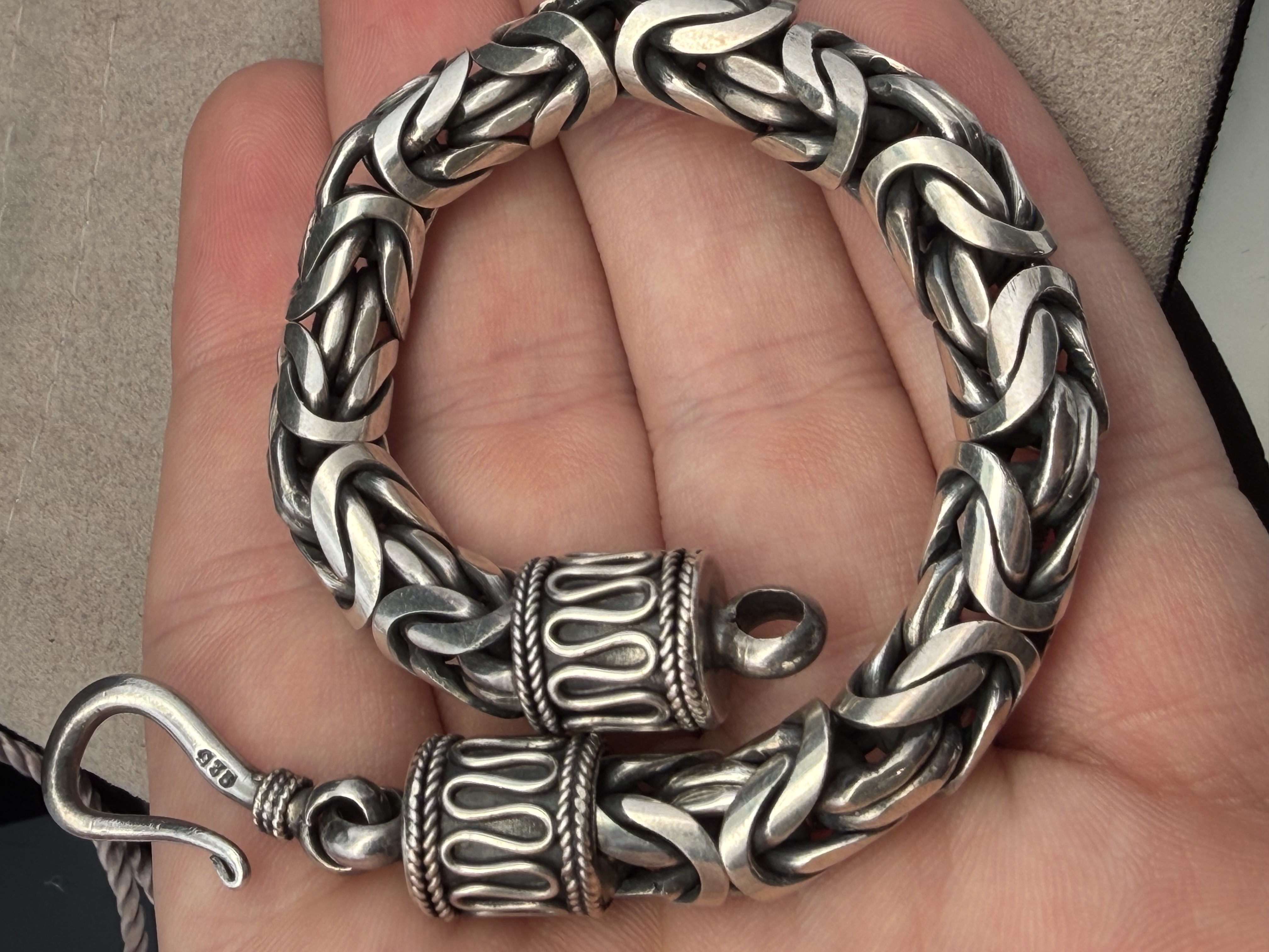 Sterling Silver Byzantine Bracelet