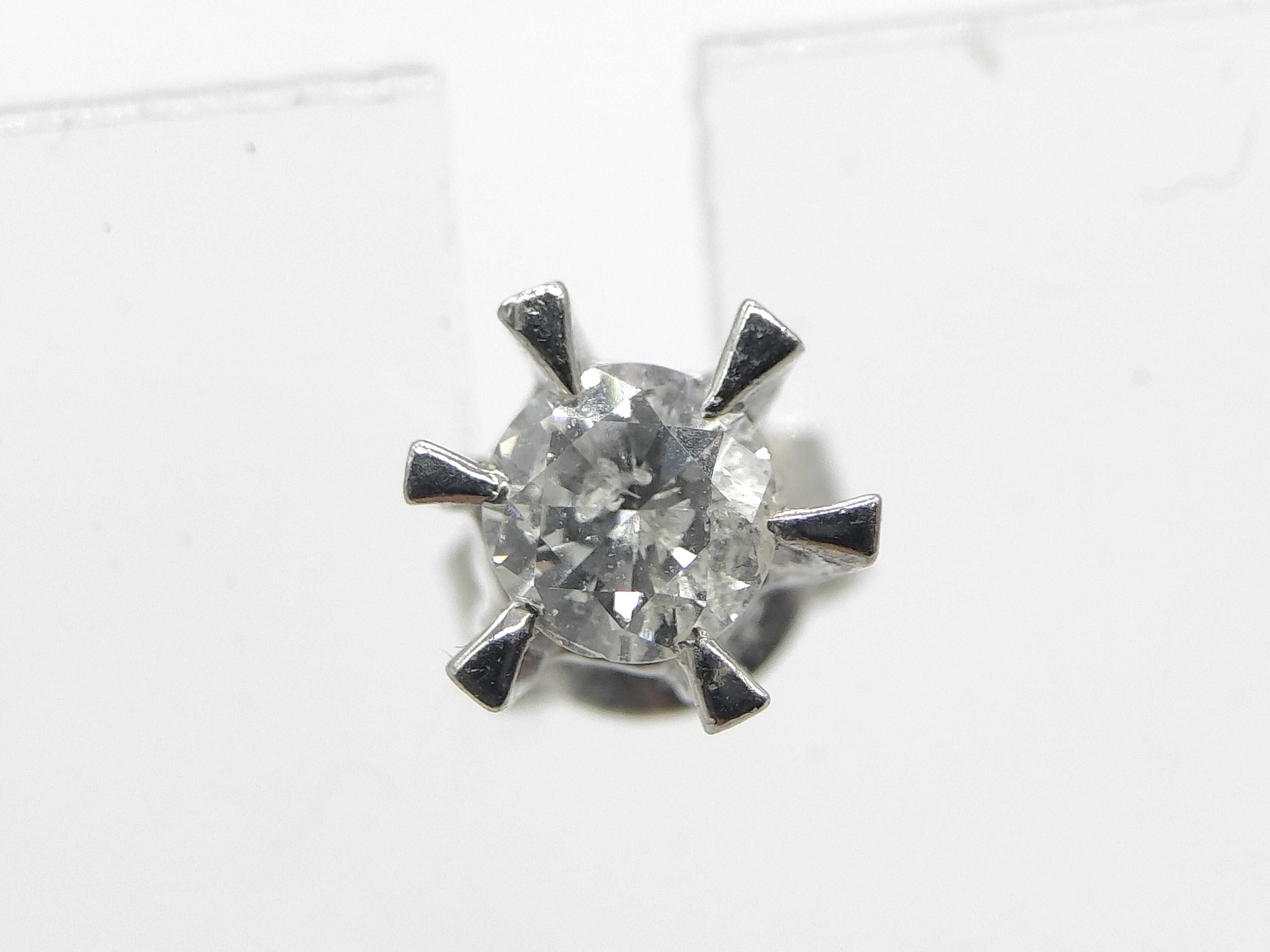 A Pair of Platinum and Diamond Stud Earrings