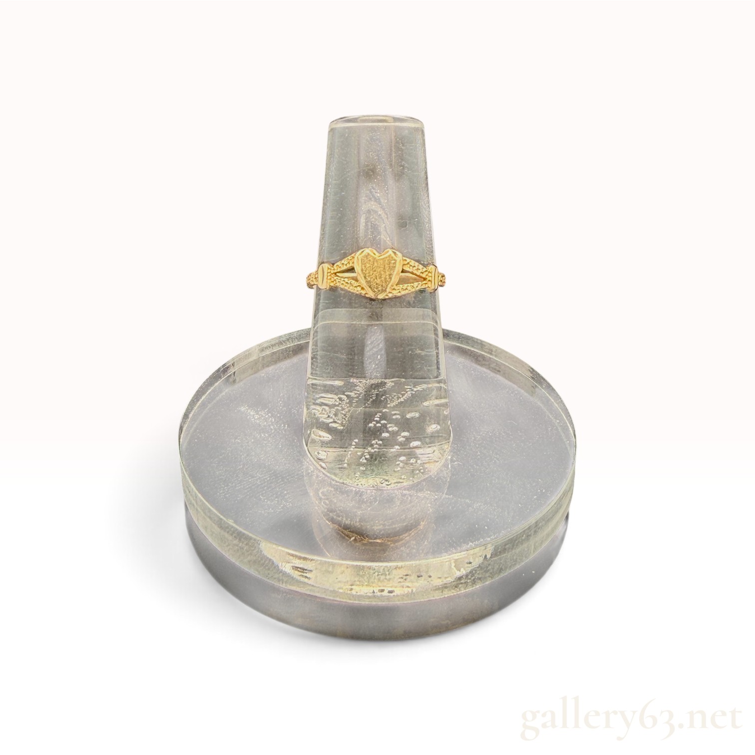 14k Yellow Gold Heart Ring