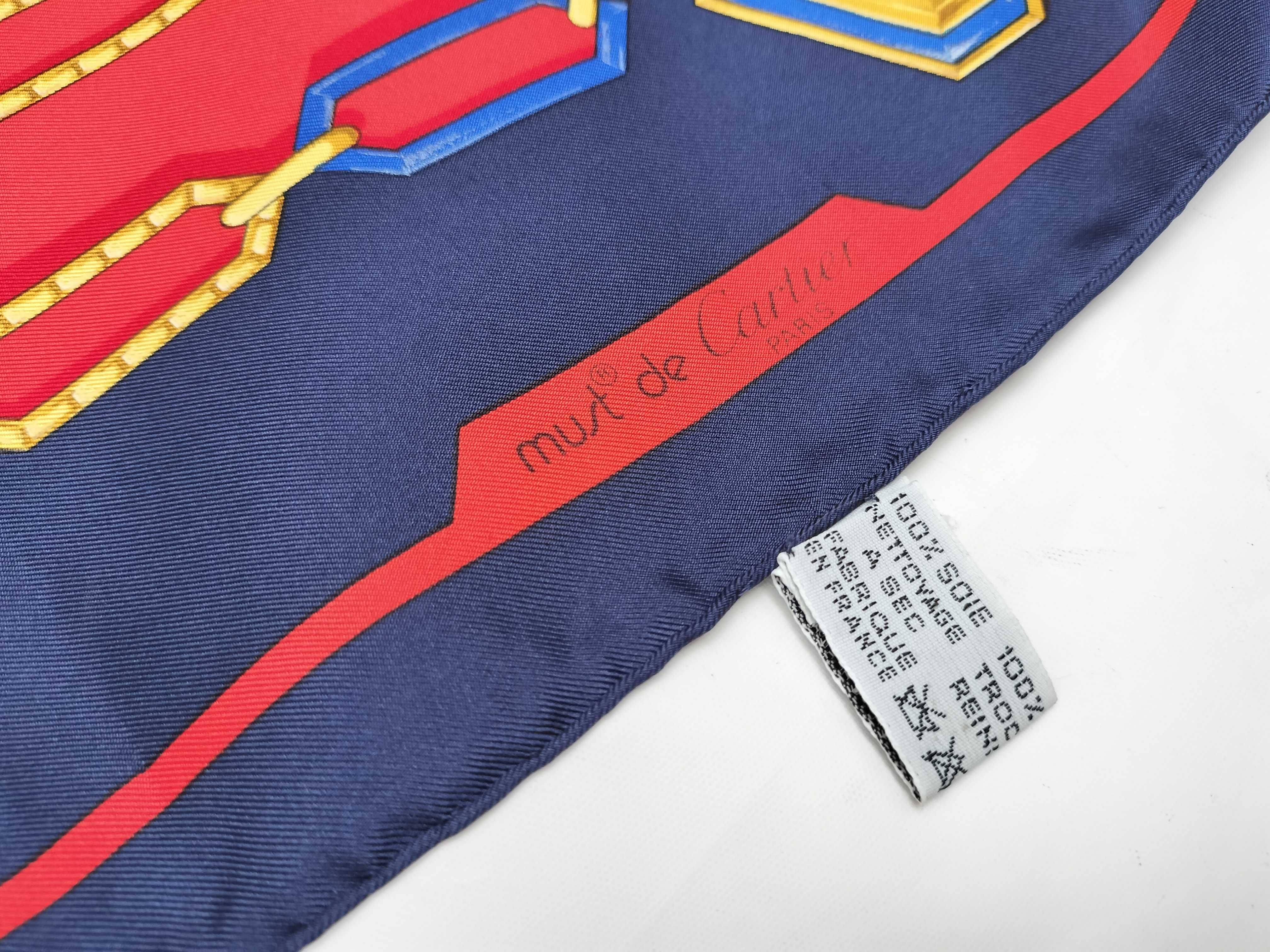 Must de Cartier Silk Chain Motif Scarf