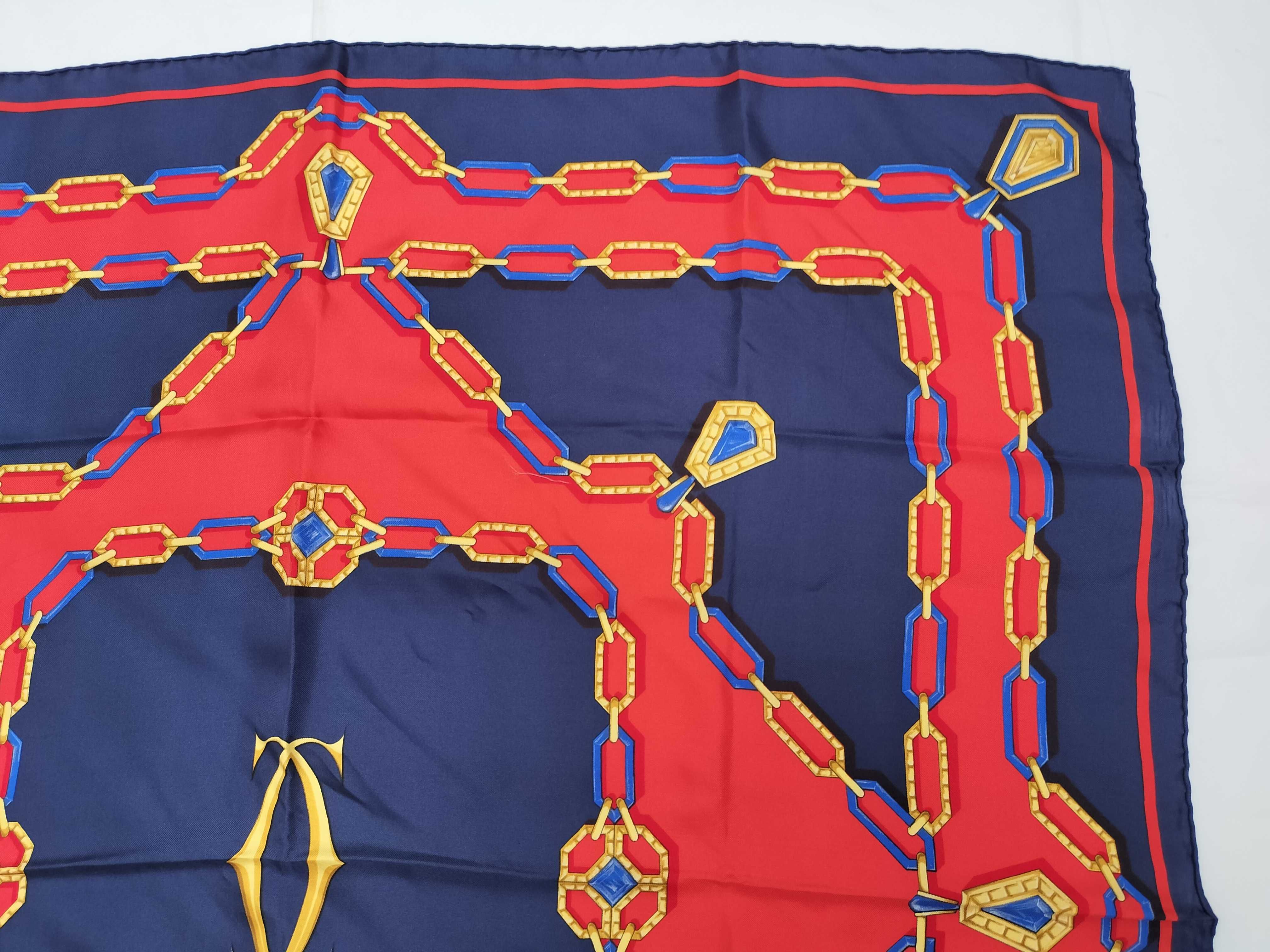 Must de Cartier Silk Chain Motif Scarf
