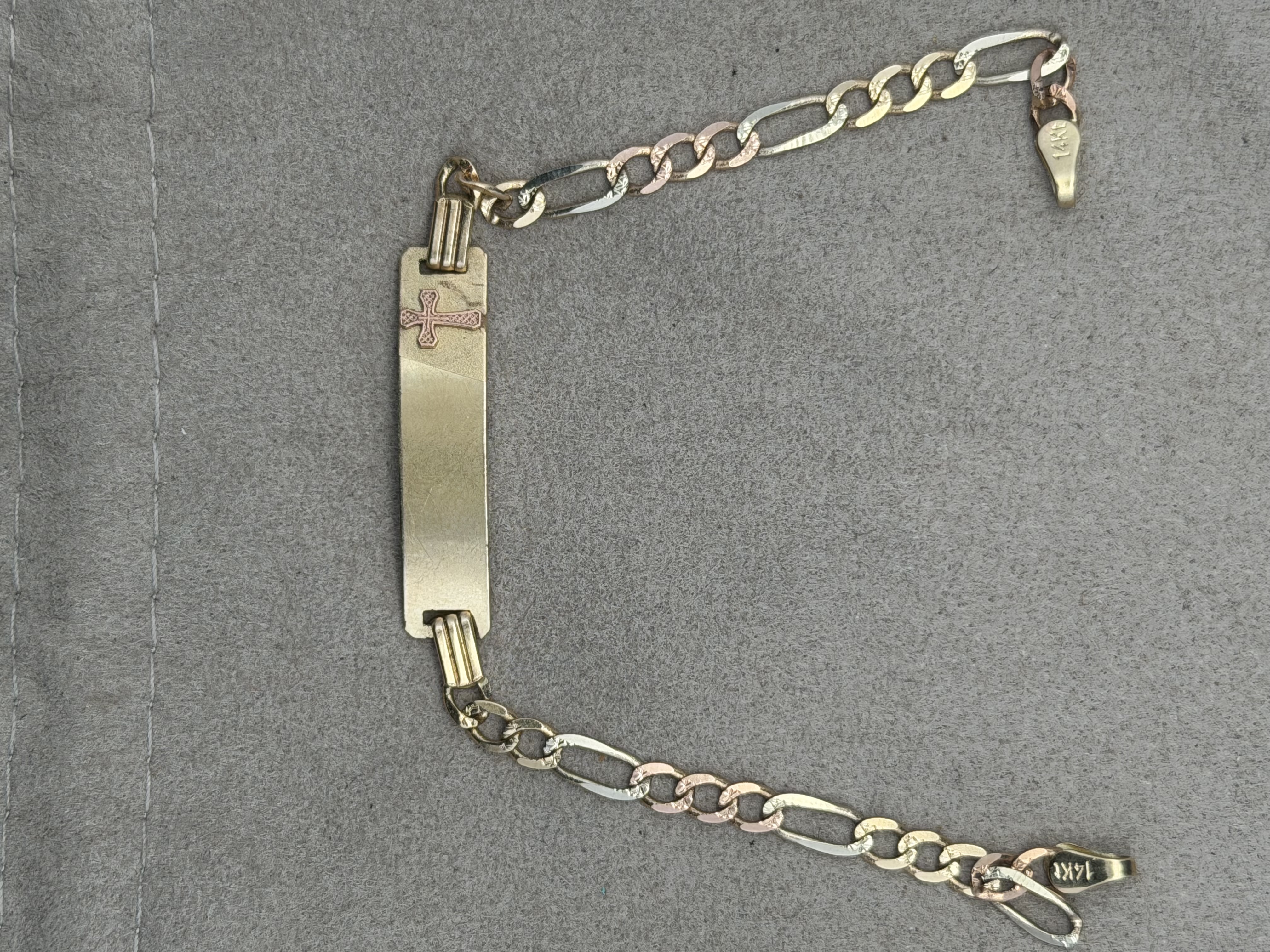 14k Yellow Gold I.D. Bracelet