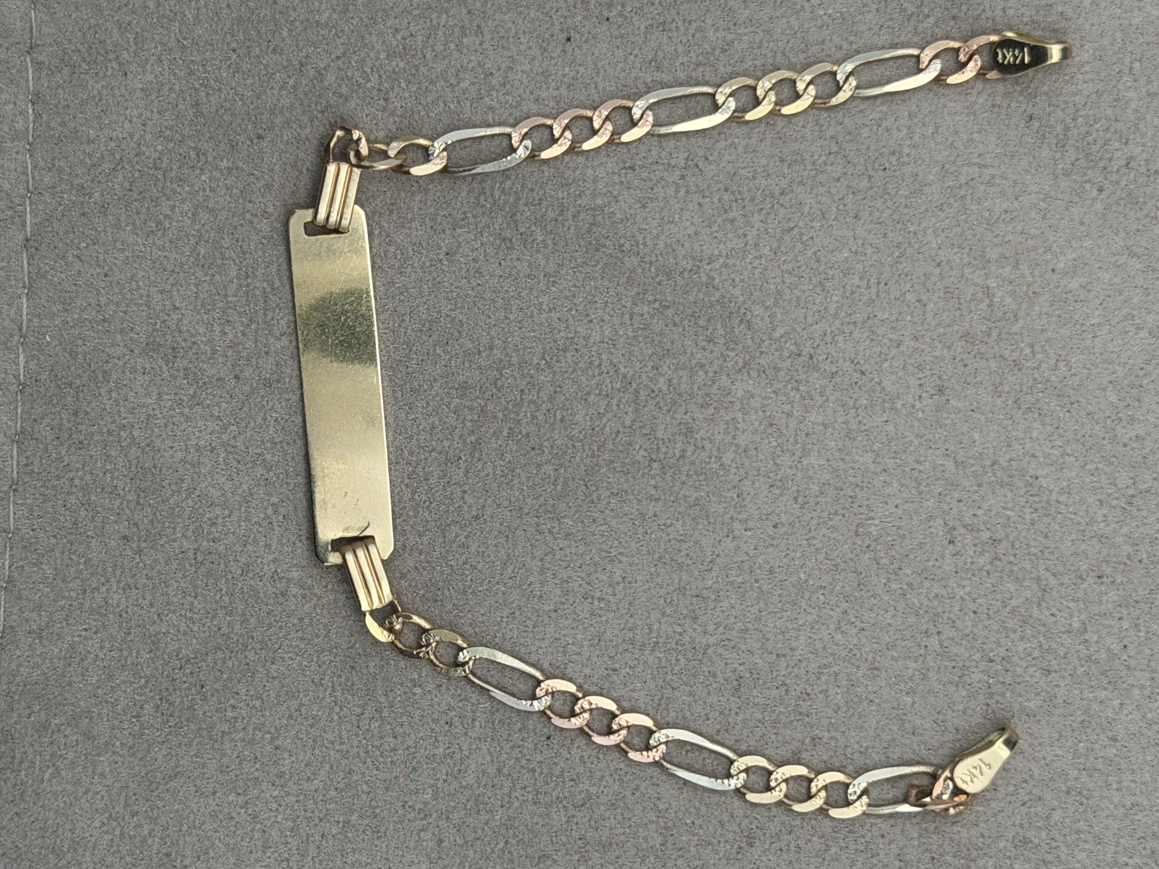 14k Yellow Gold I.D. Bracelet