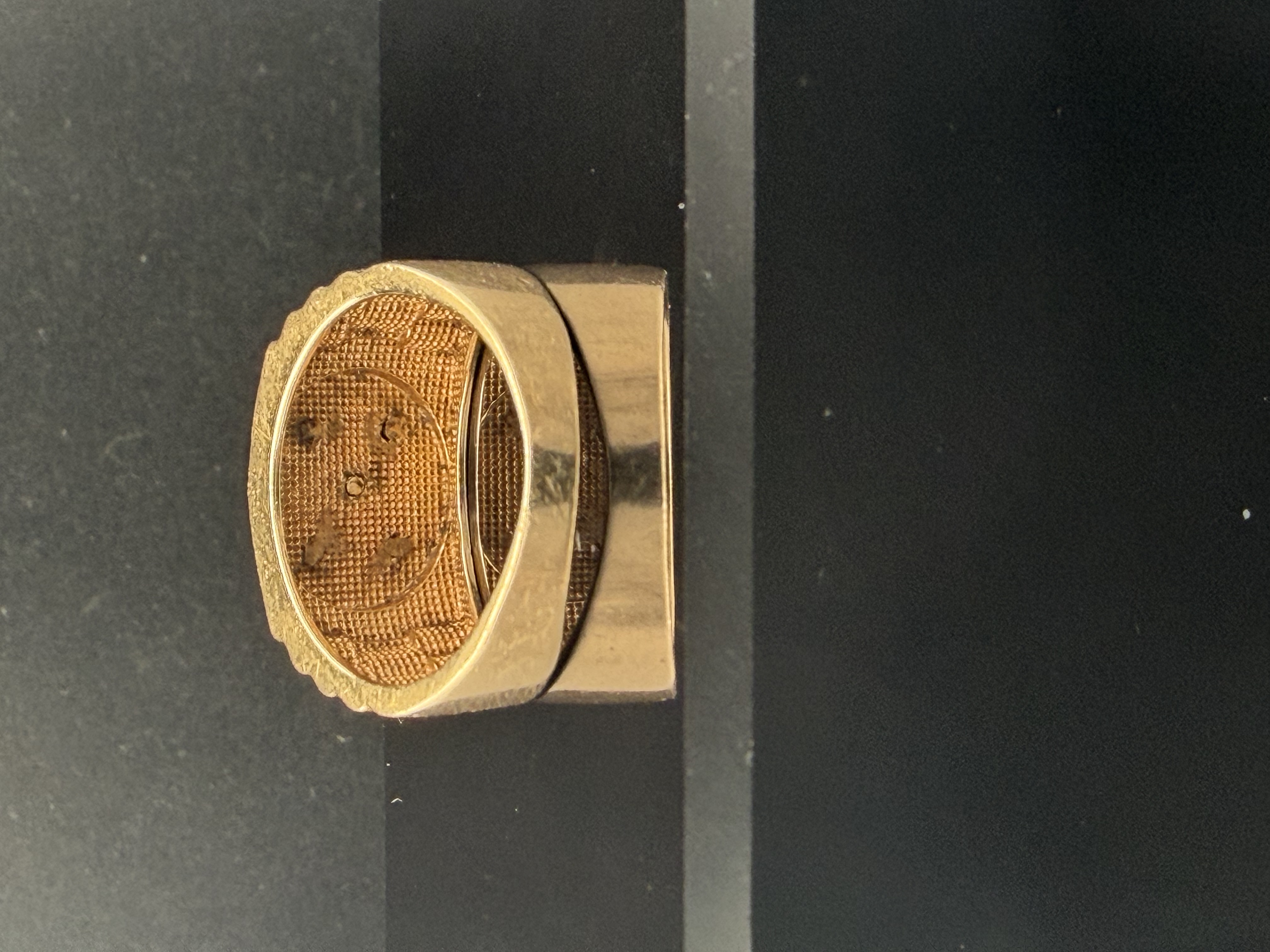 14k Yellow Gold Rolex Style Ring