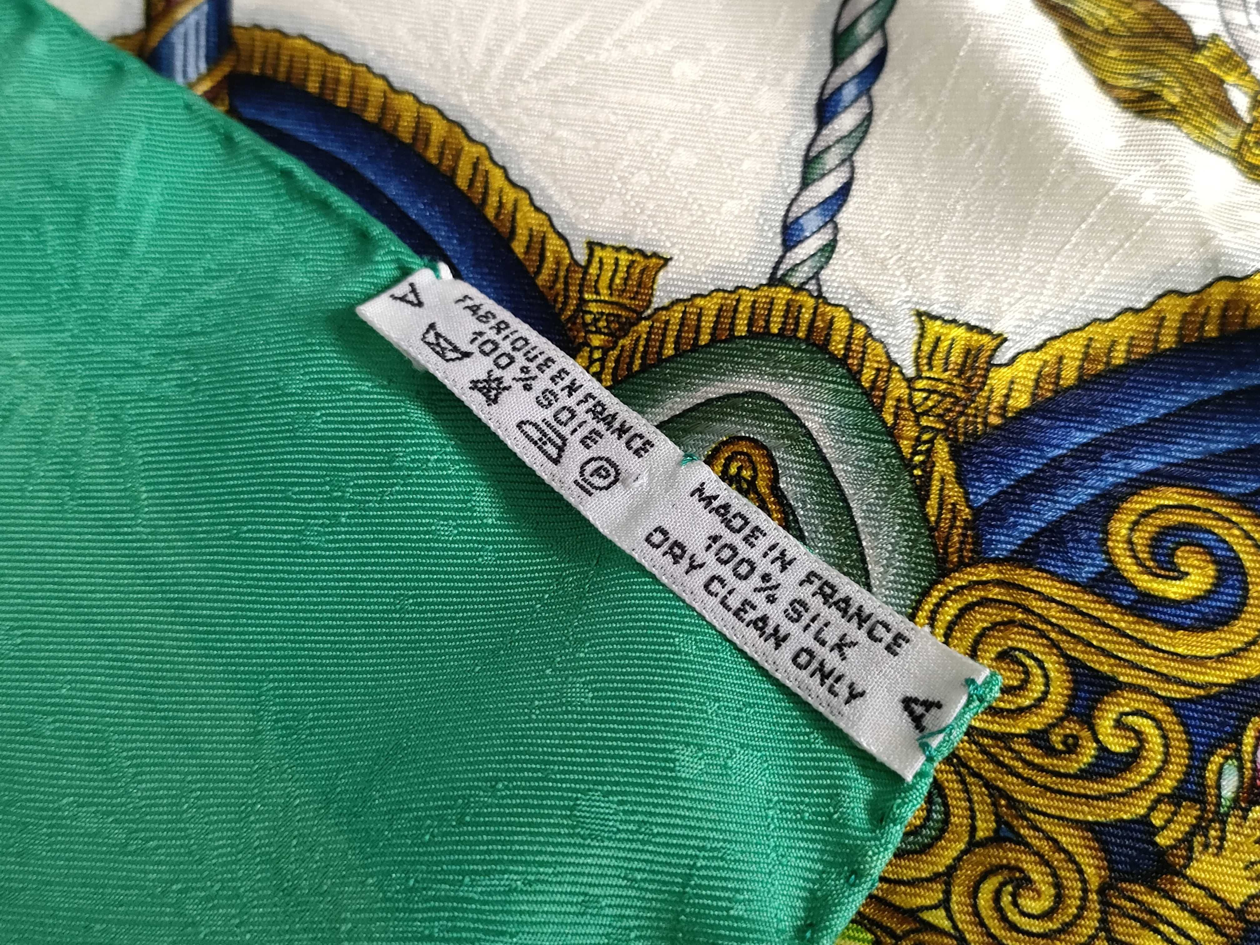 Hermes Luna Park Silk Jacquard Scarf by Jean-Louis Metz