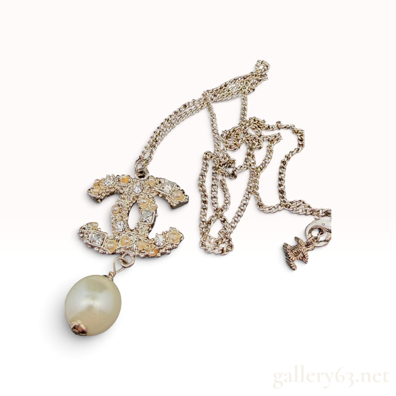Chanel Pearl Rhinestone Necklace