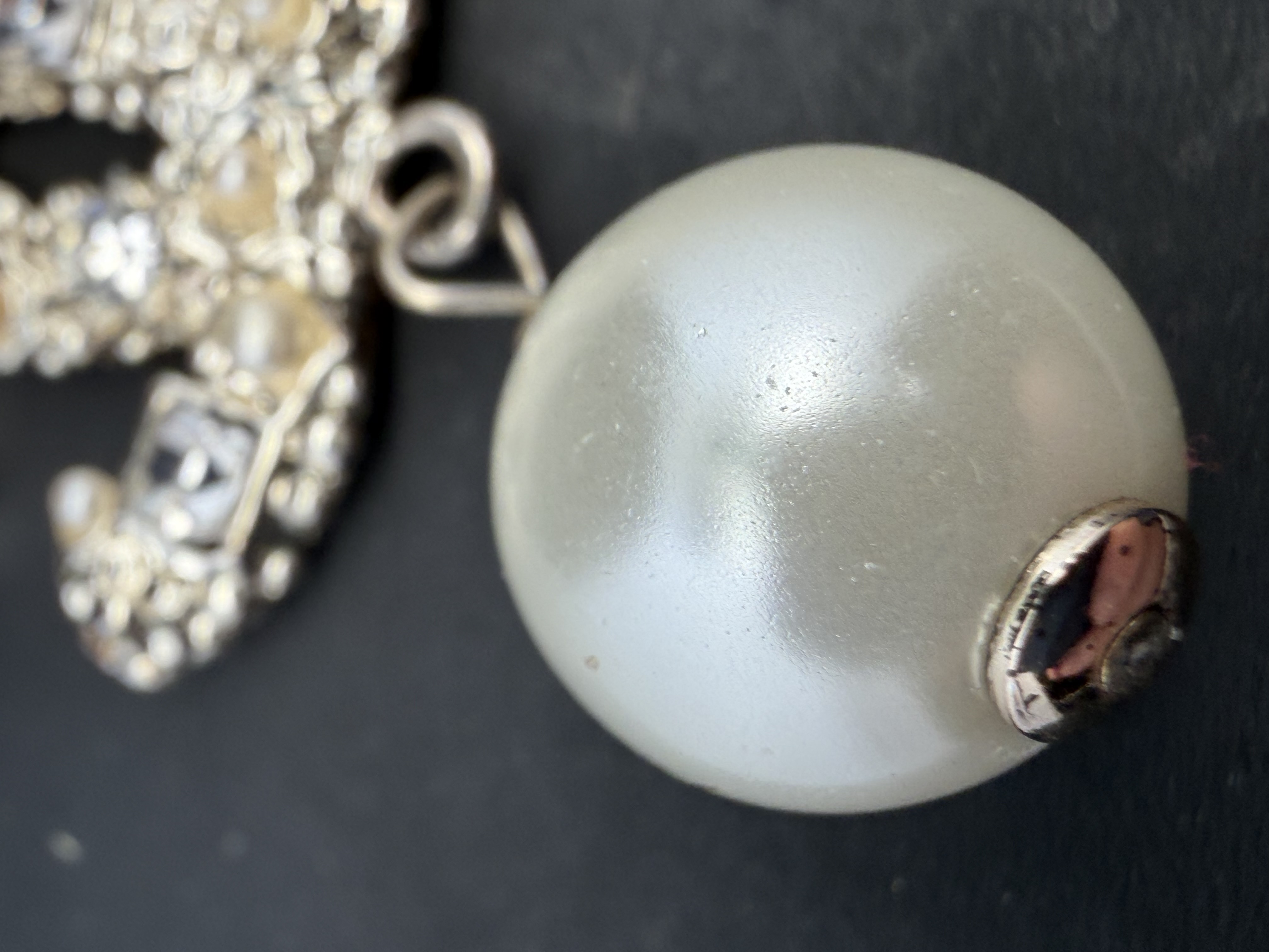 Chanel Pearl Rhinestone Necklace