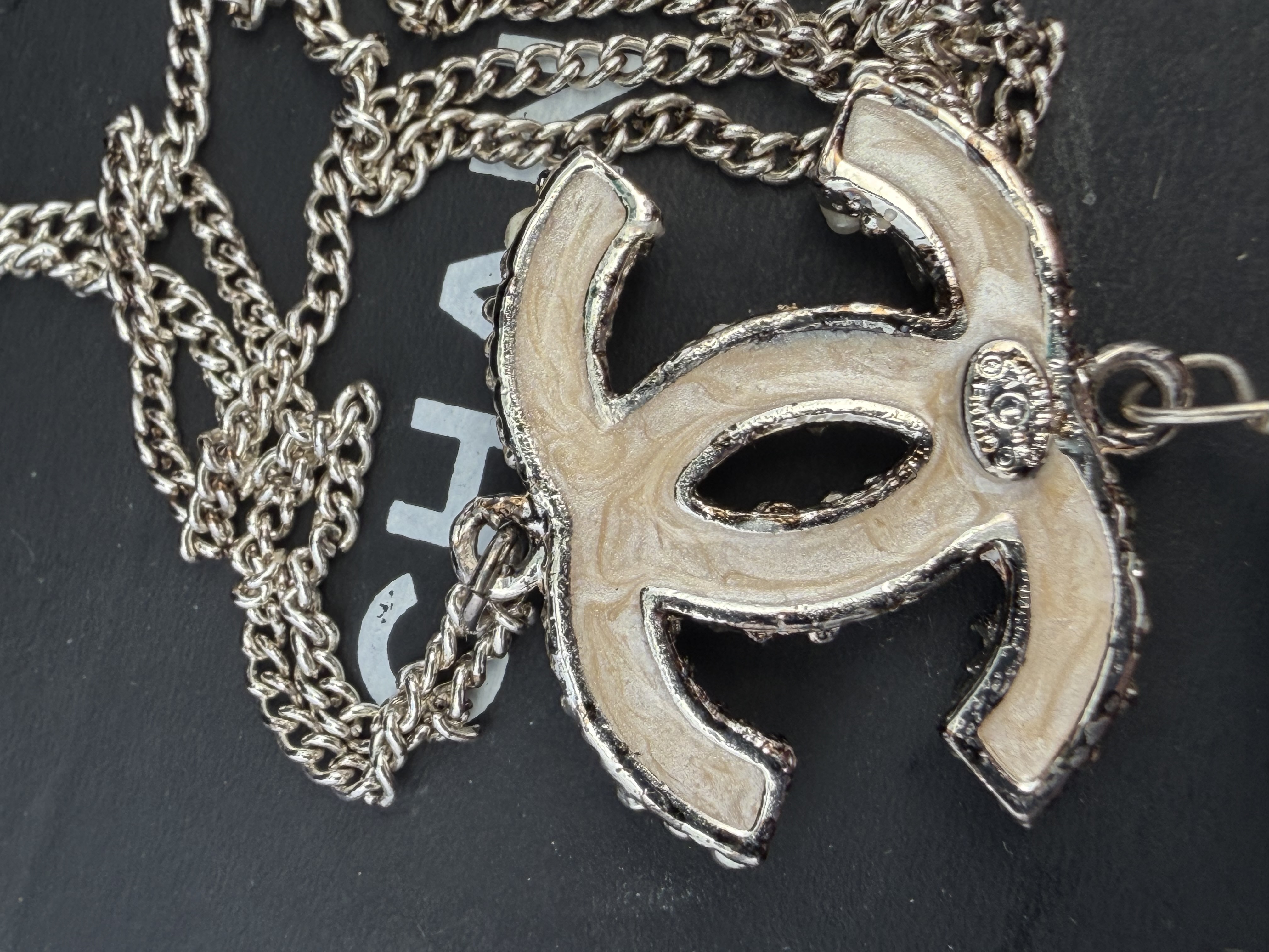 Chanel Pearl Rhinestone Necklace