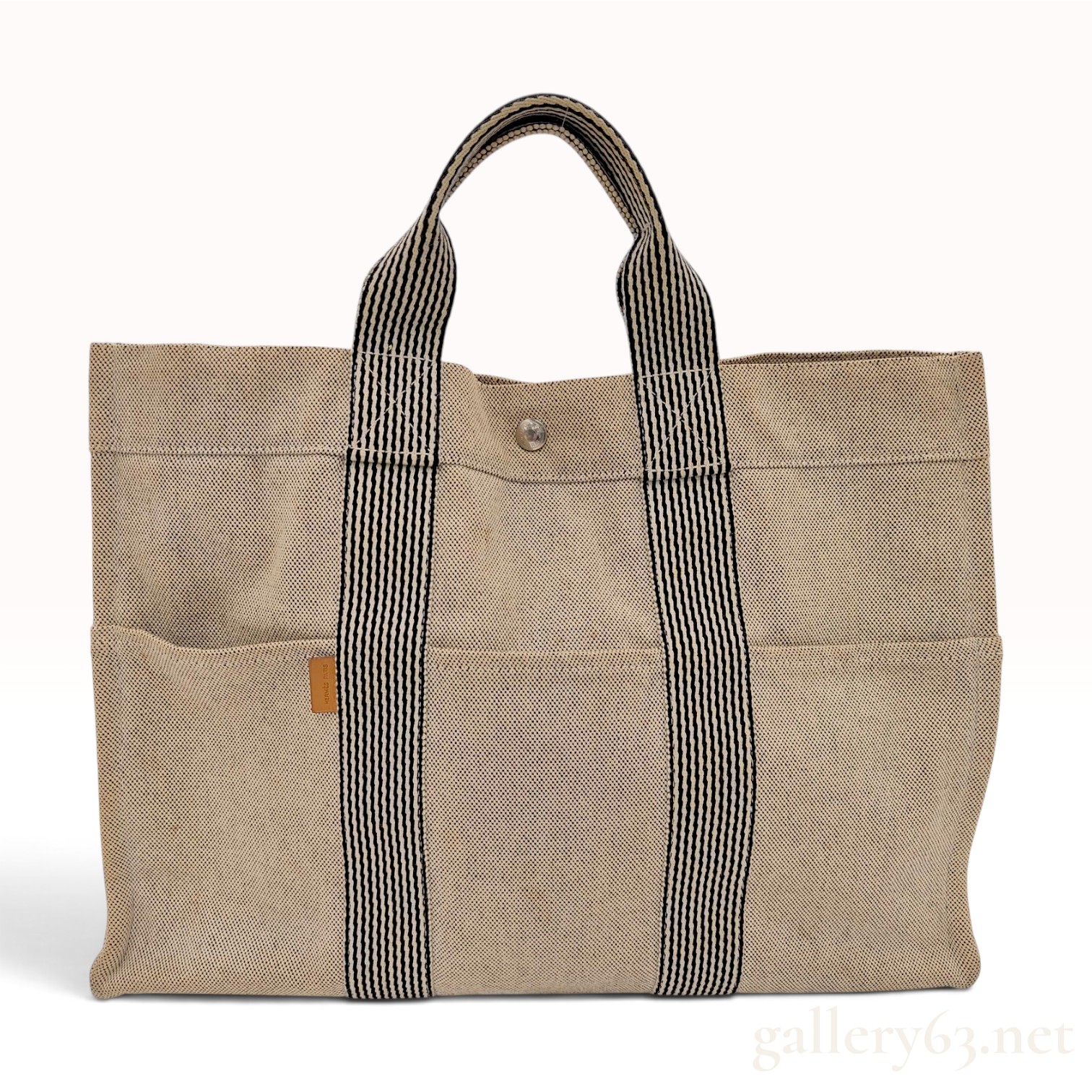 Hermes Fourre-Tout MM Canvas Tote Bag