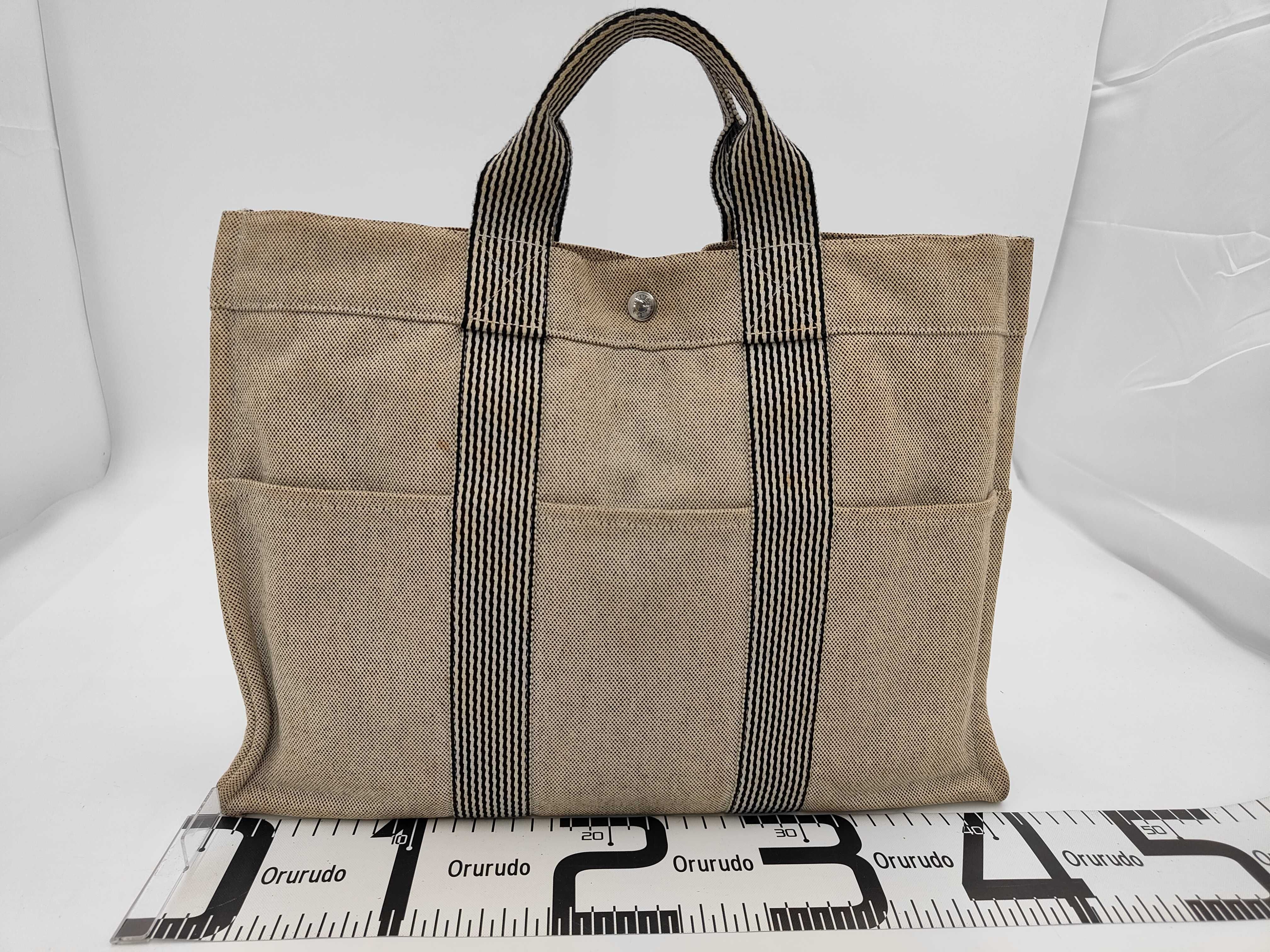 Hermes Fourre-Tout MM Canvas Tote Bag