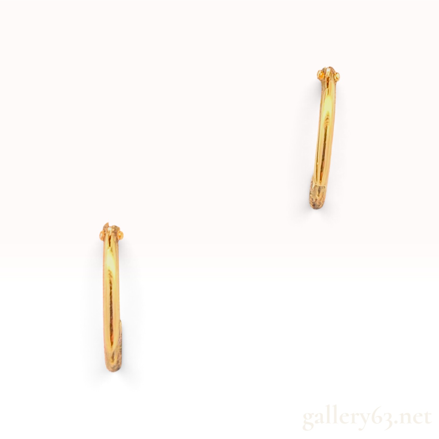 14k Yellow Gold Hoops