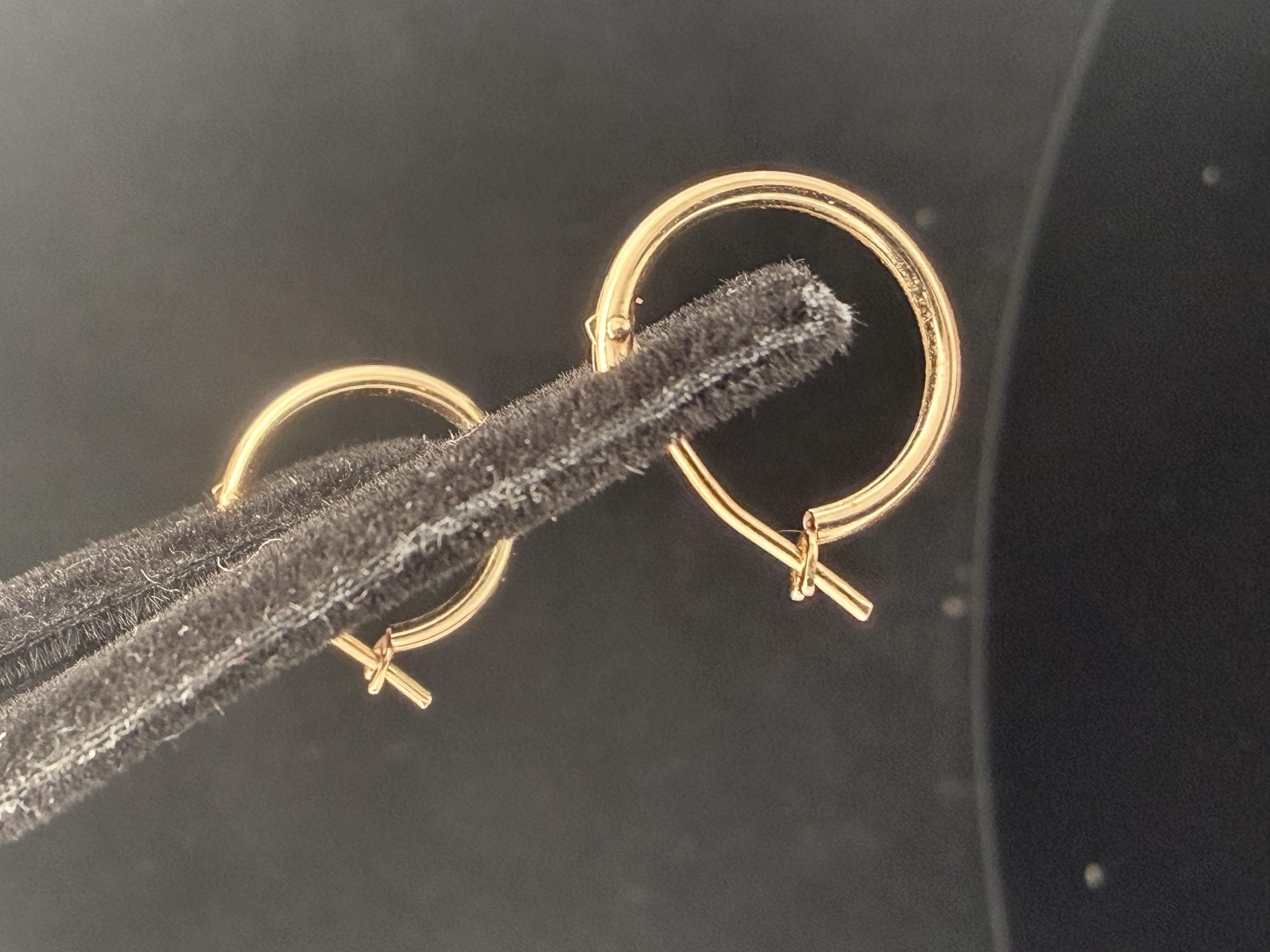 14k Yellow Gold Hoops