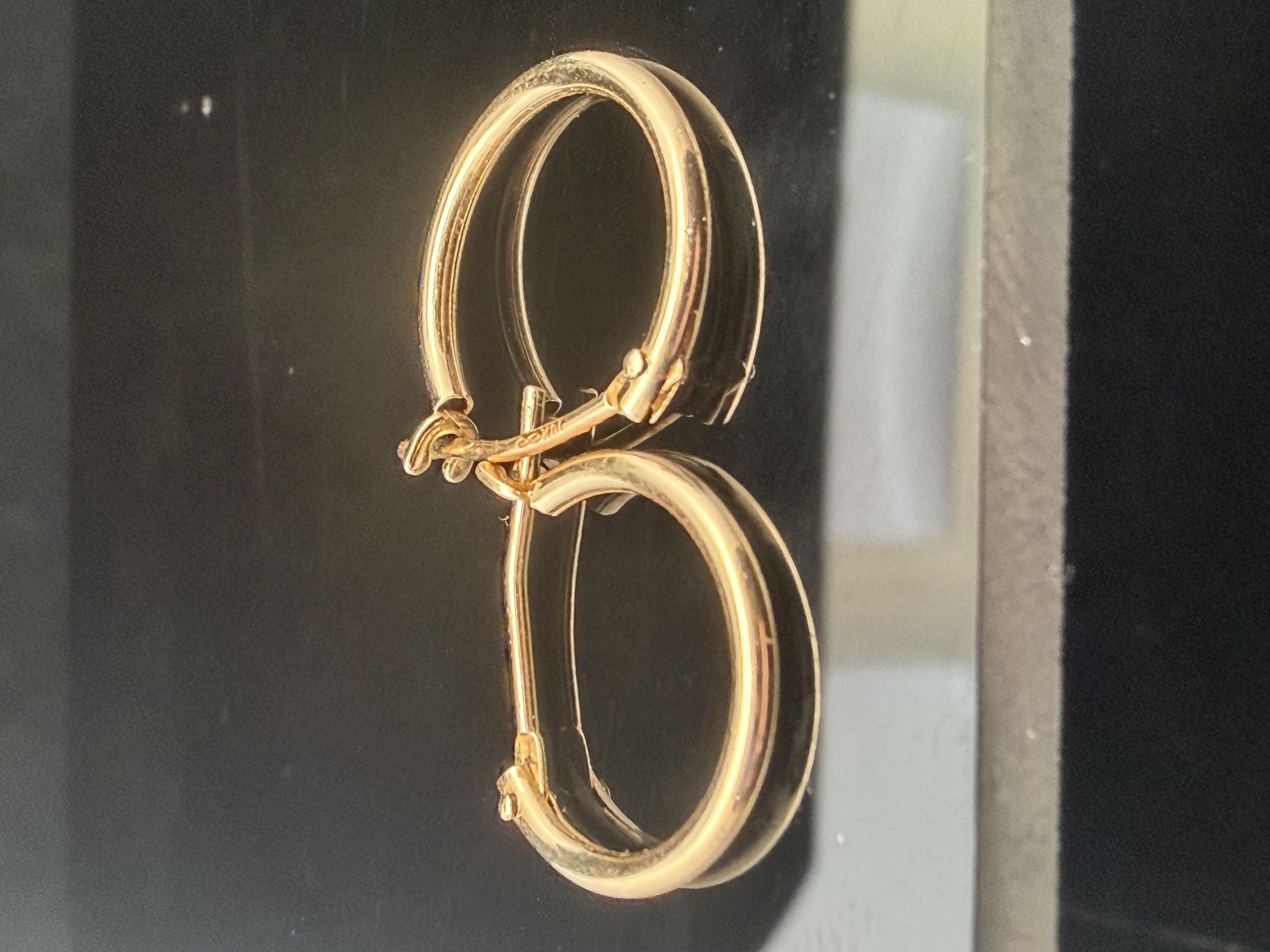 14k Yellow Gold Hoops
