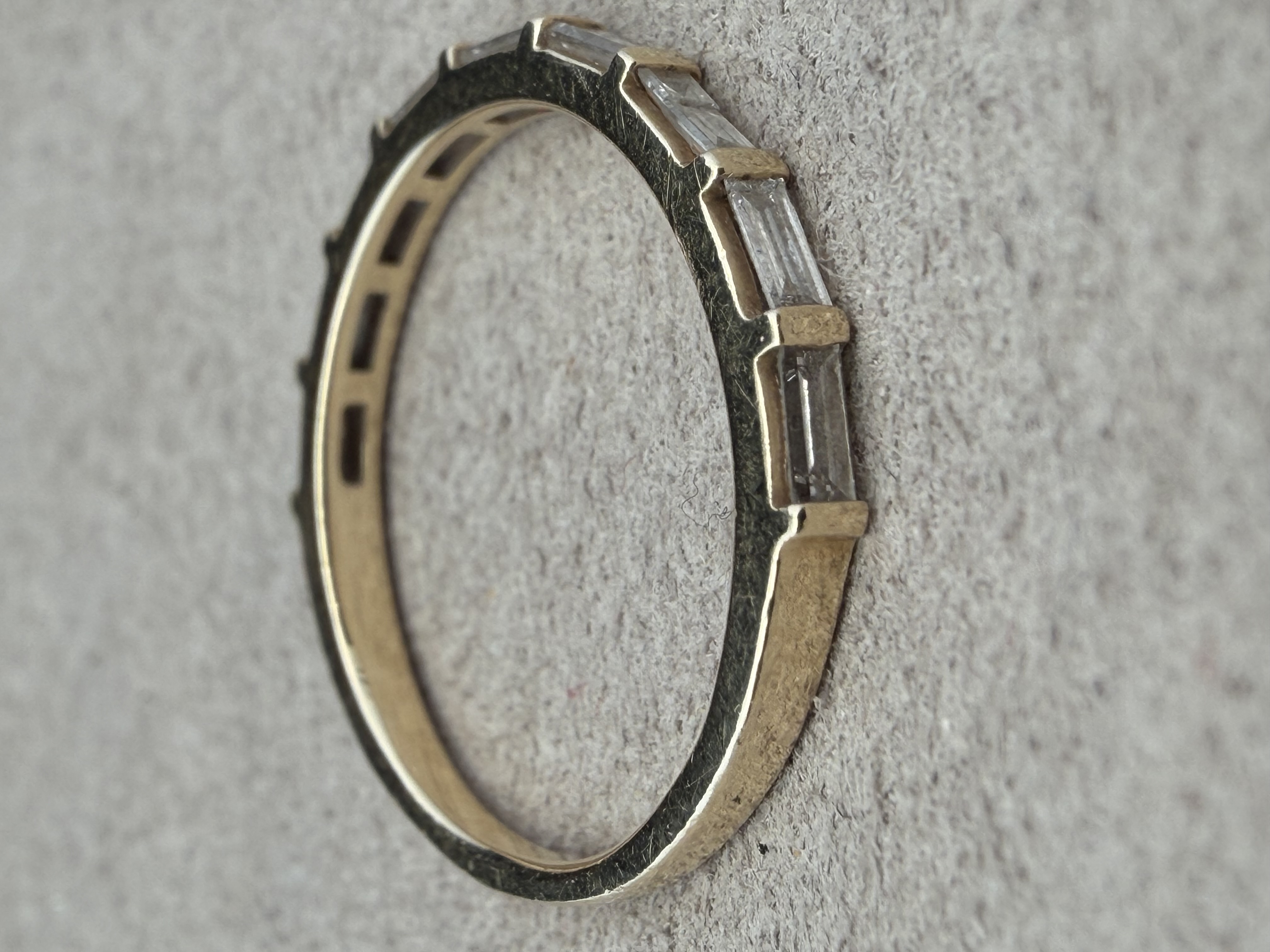 14k Baguette Diamond Ring