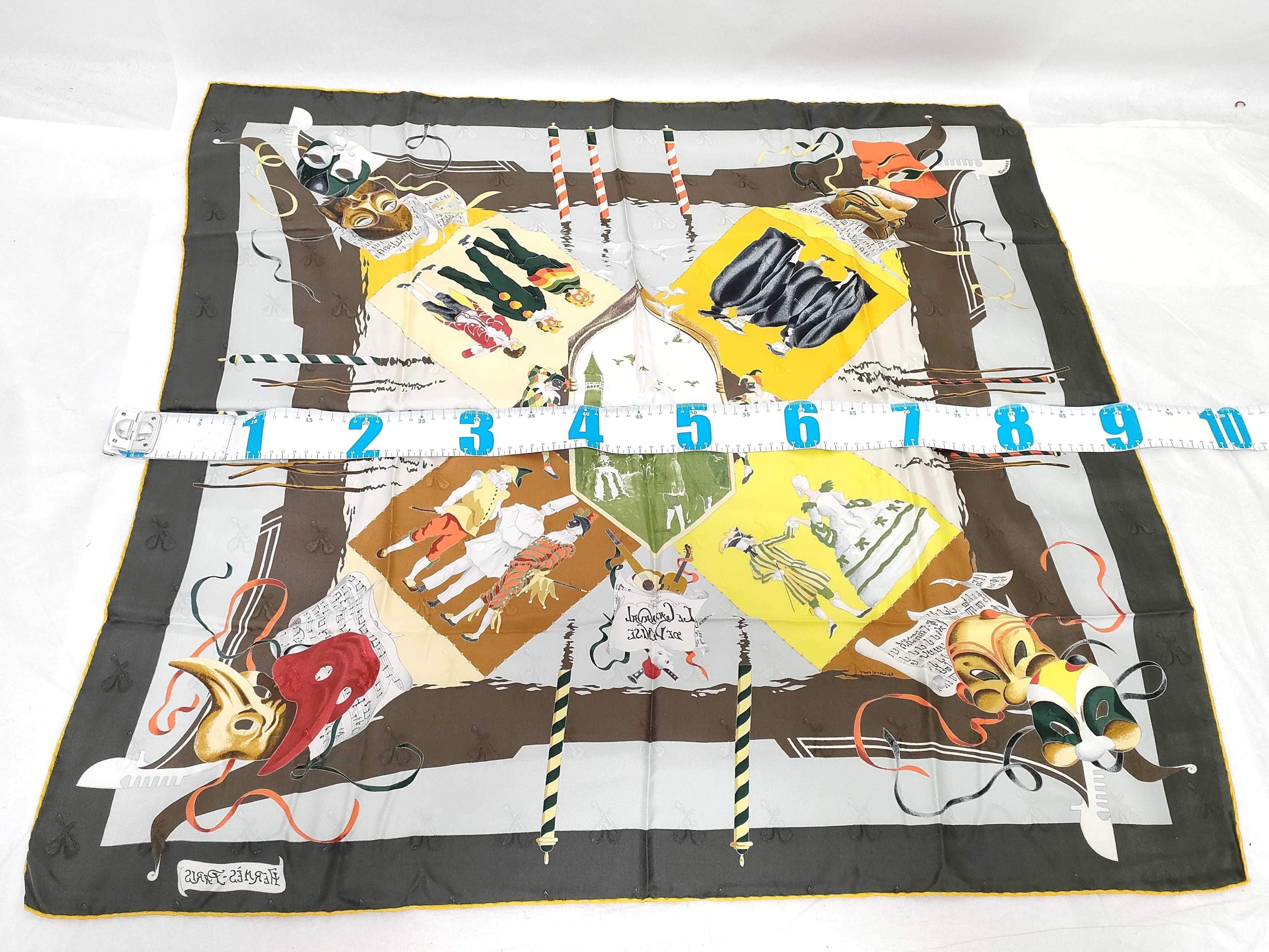 Hermes Le Carnaval de Venise Silk Scarf