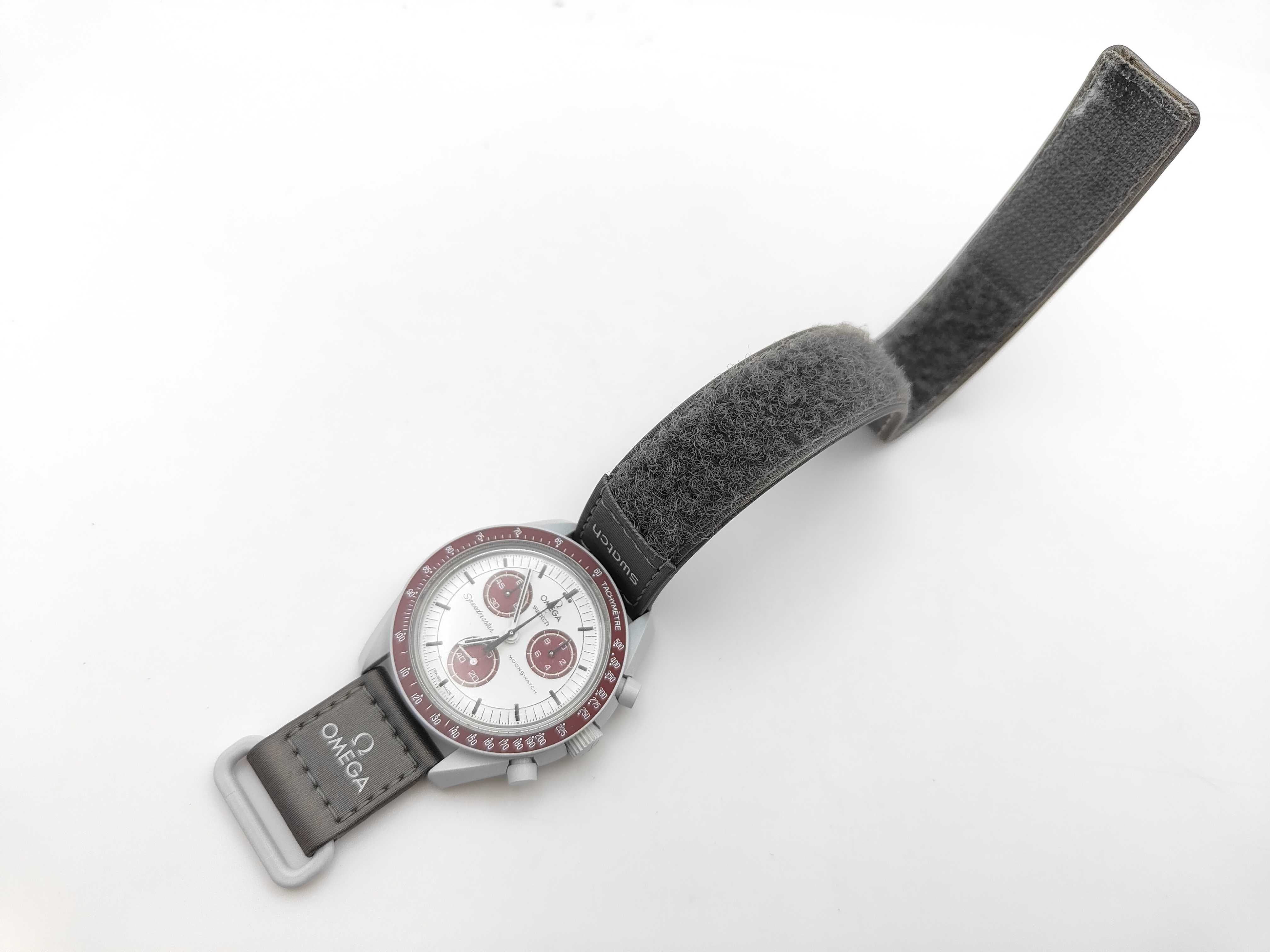 Omega x Swatch MoonSwatch Mission to Pluto Bioceramic Chronograph Wristwatch SO33M101
