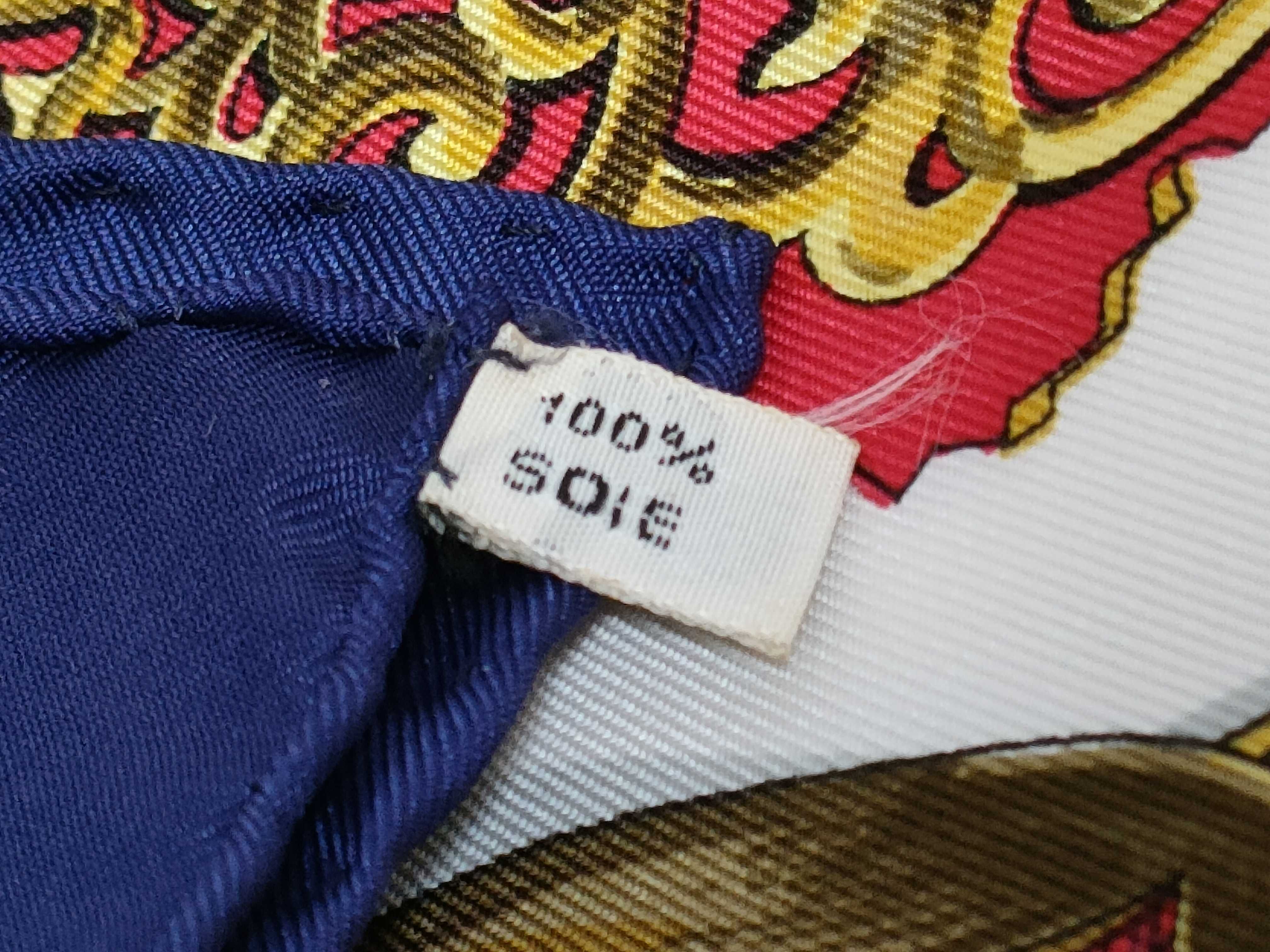 Hermes Cuivreries Silk Carre 90 Scarf by Francoise de la Perriere