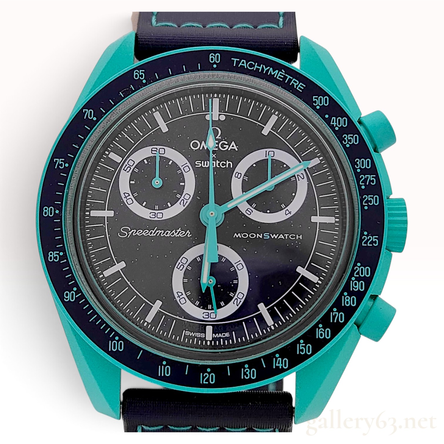 Omega x Swatch MoonSwatch Mission on Earth Polar Lights Bioceramic Wristwatch Ref. SO33L103