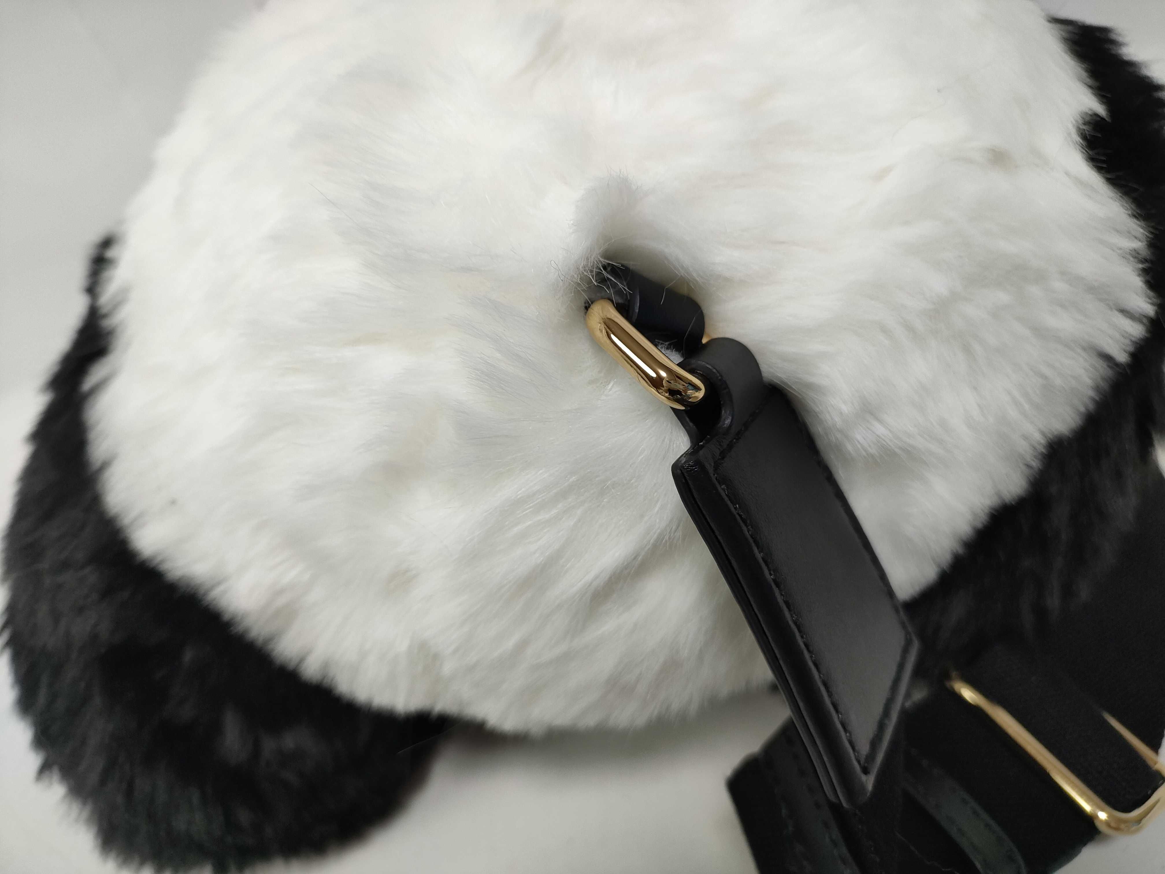 Dolce and Gabbana Plush Panda Crossbody Bag