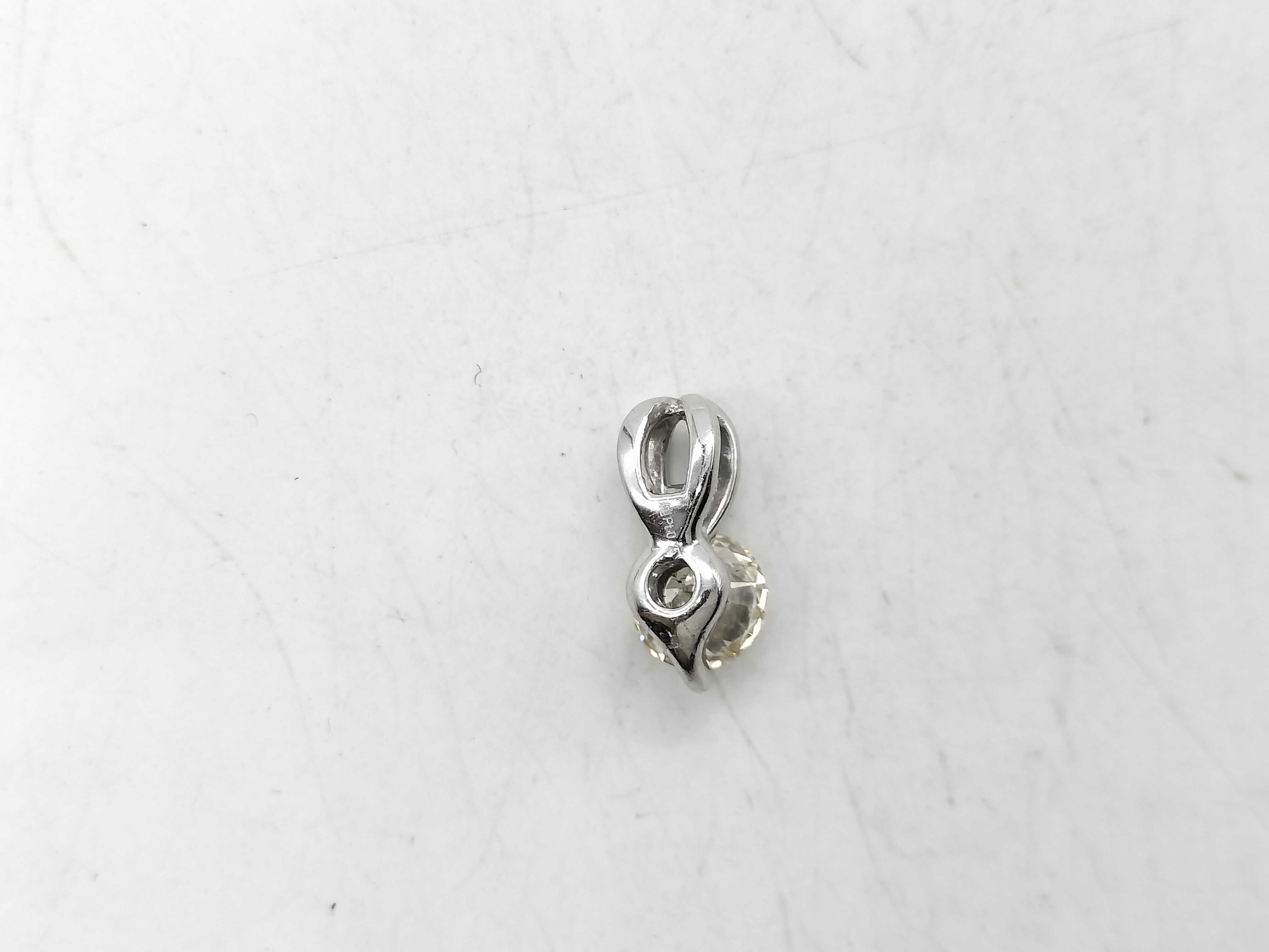 Pure Platinum and 0.75 Carat Diamond Solitaire Pendant