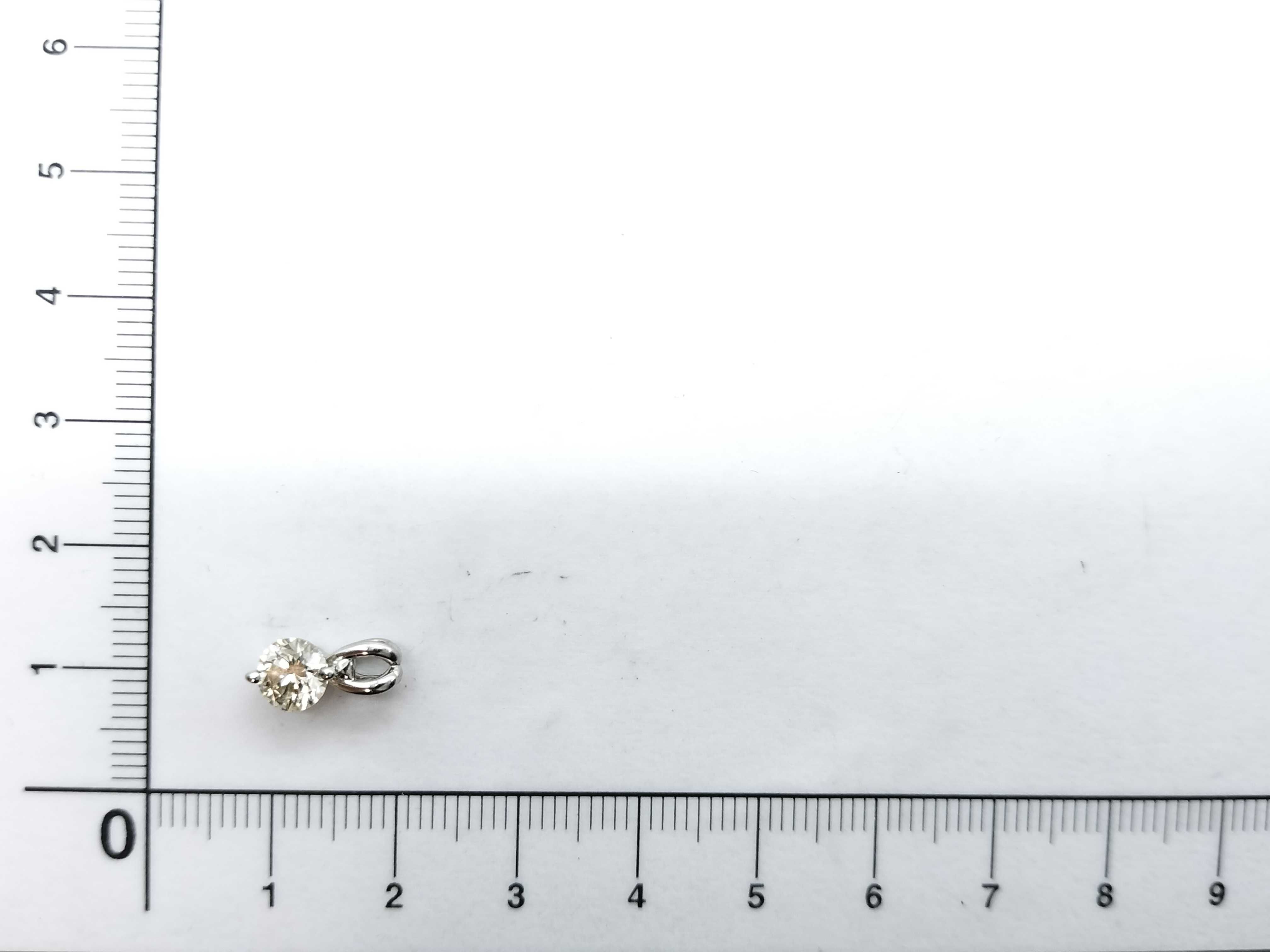 Pure Platinum and 0.75 Carat Diamond Solitaire Pendant