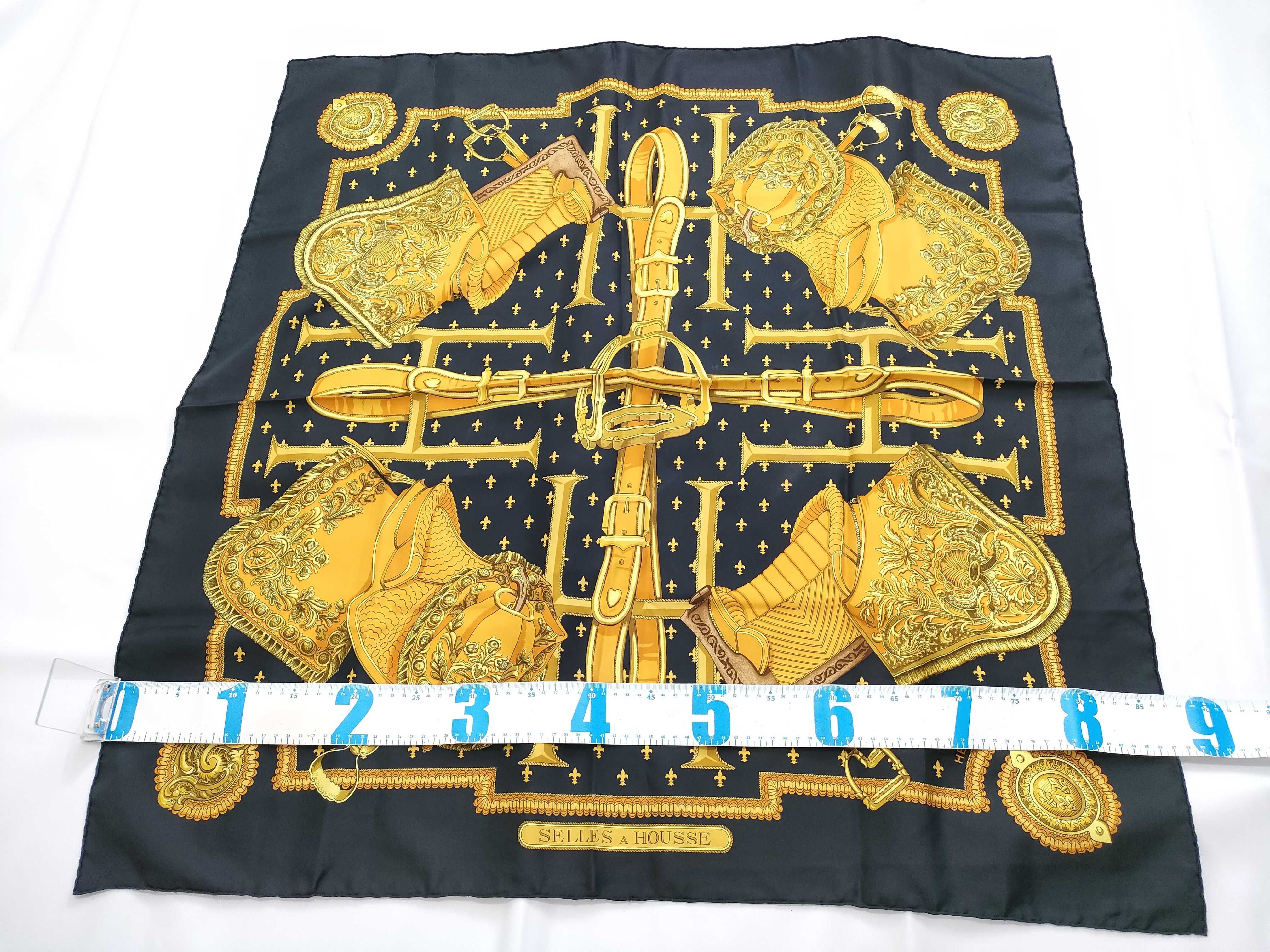 Hermes Selles a Housse Silk Scarf