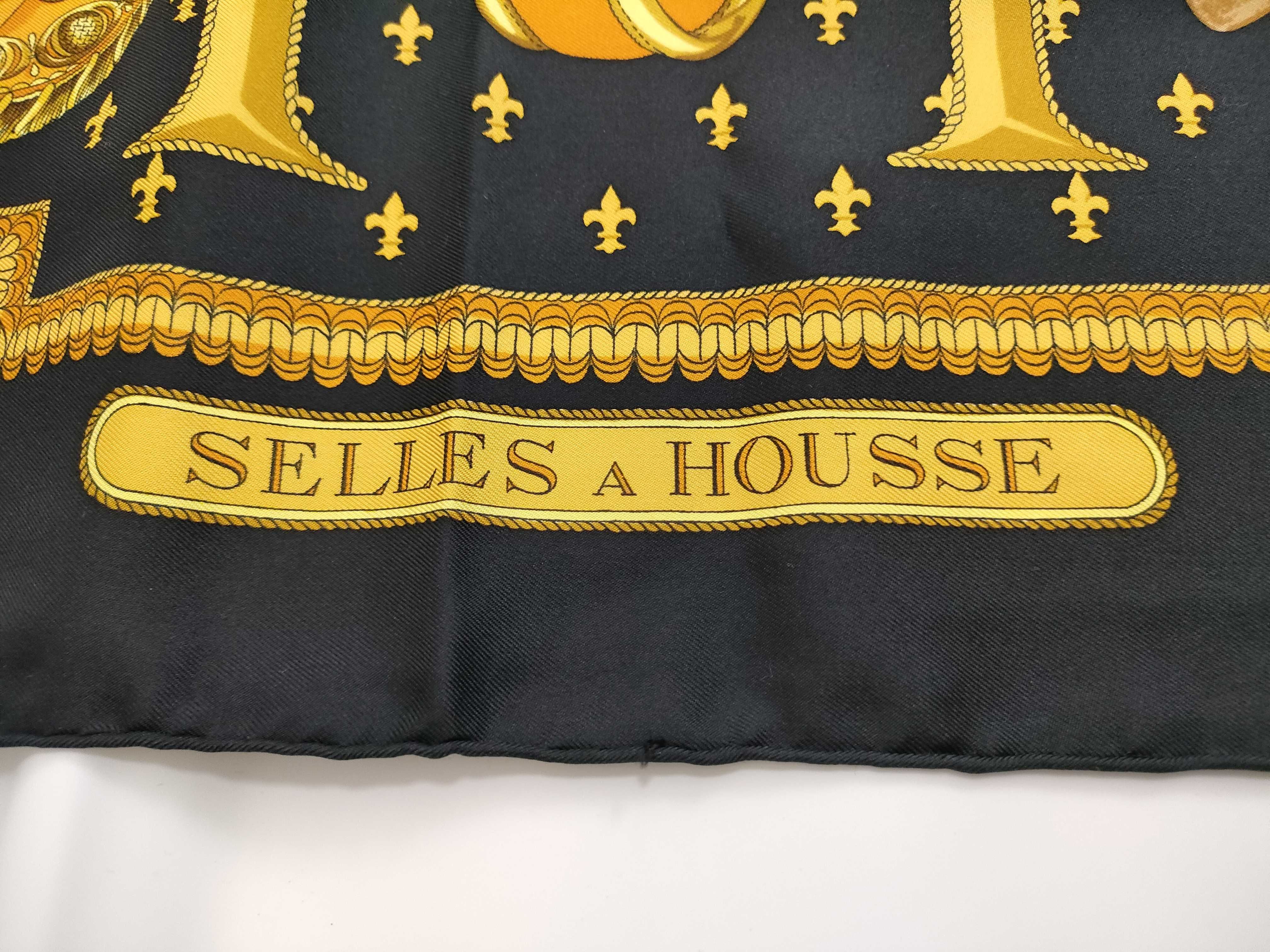 Hermes Selles a Housse Silk Scarf