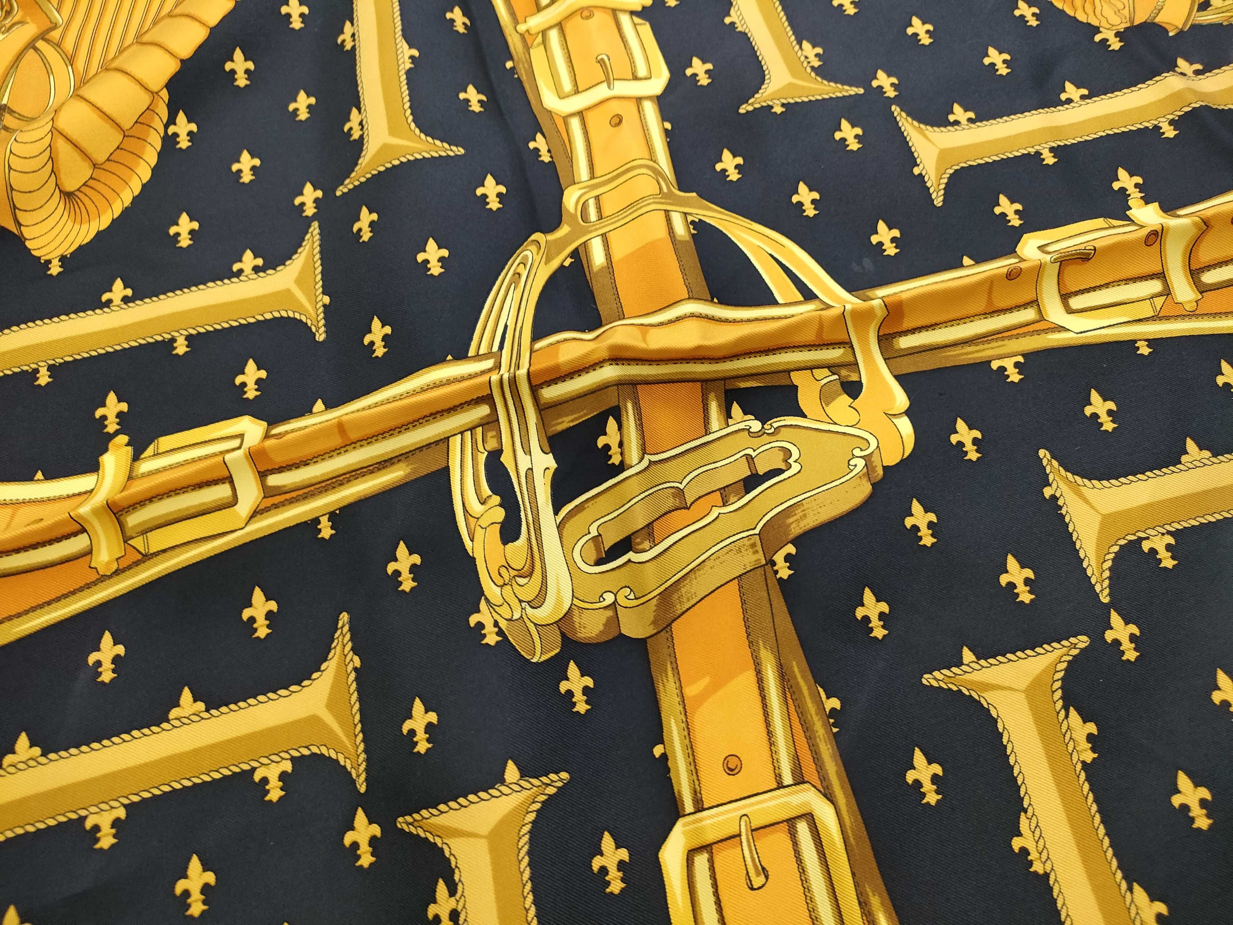 Hermes Selles a Housse Silk Scarf