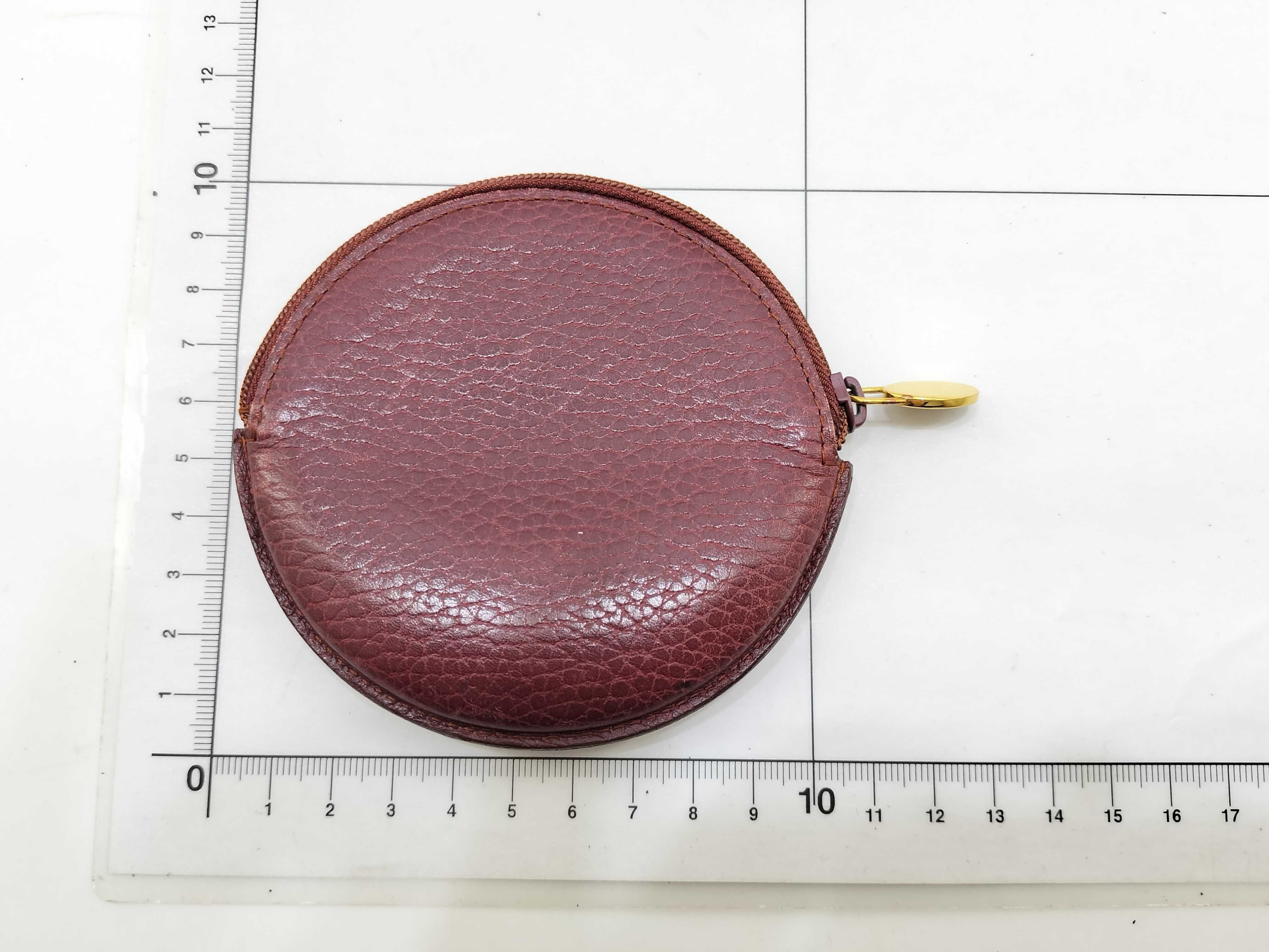 Cartier Must de Cartier Round Leather Coin Purse