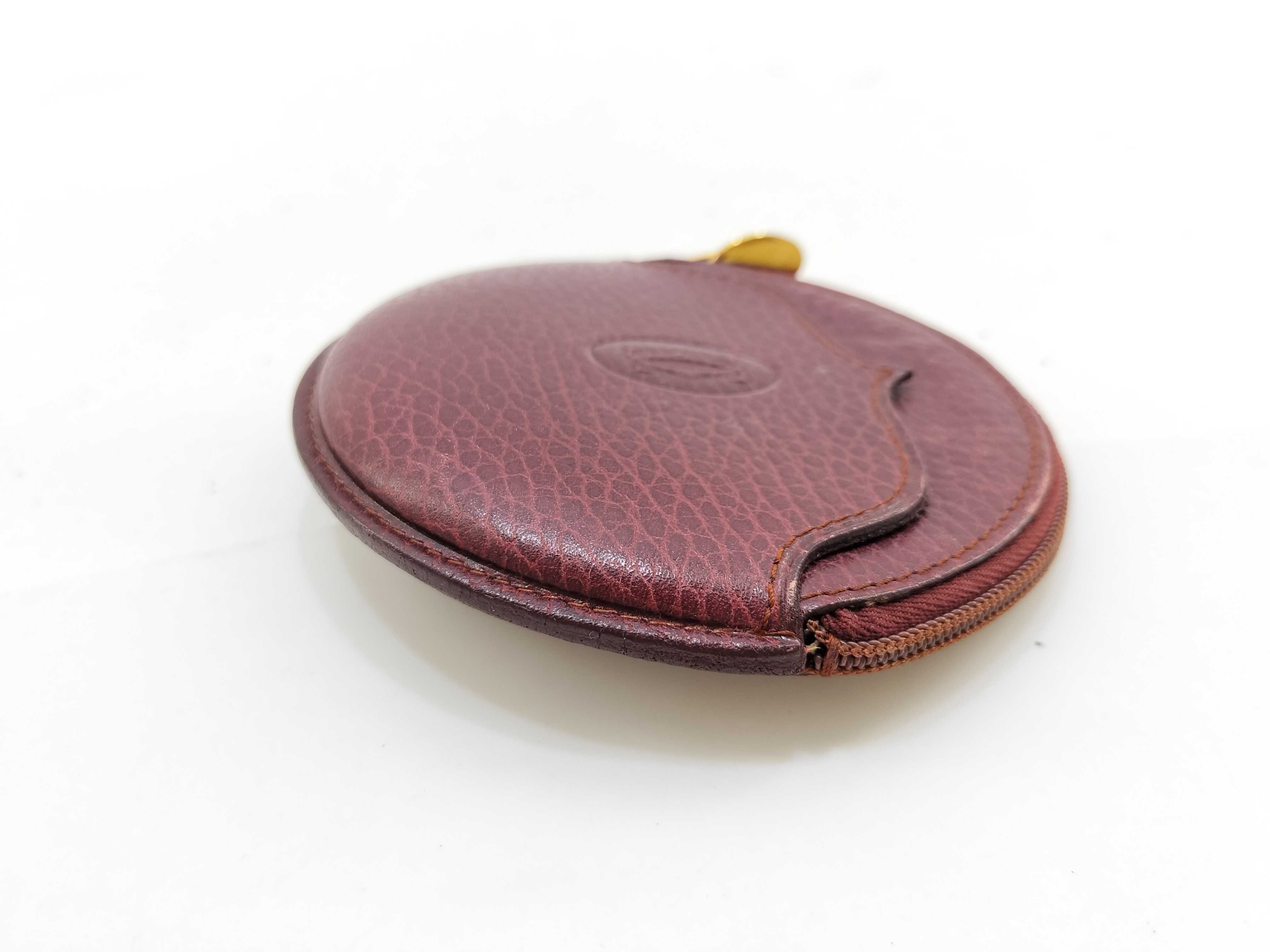 Cartier Must de Cartier Round Leather Coin Purse