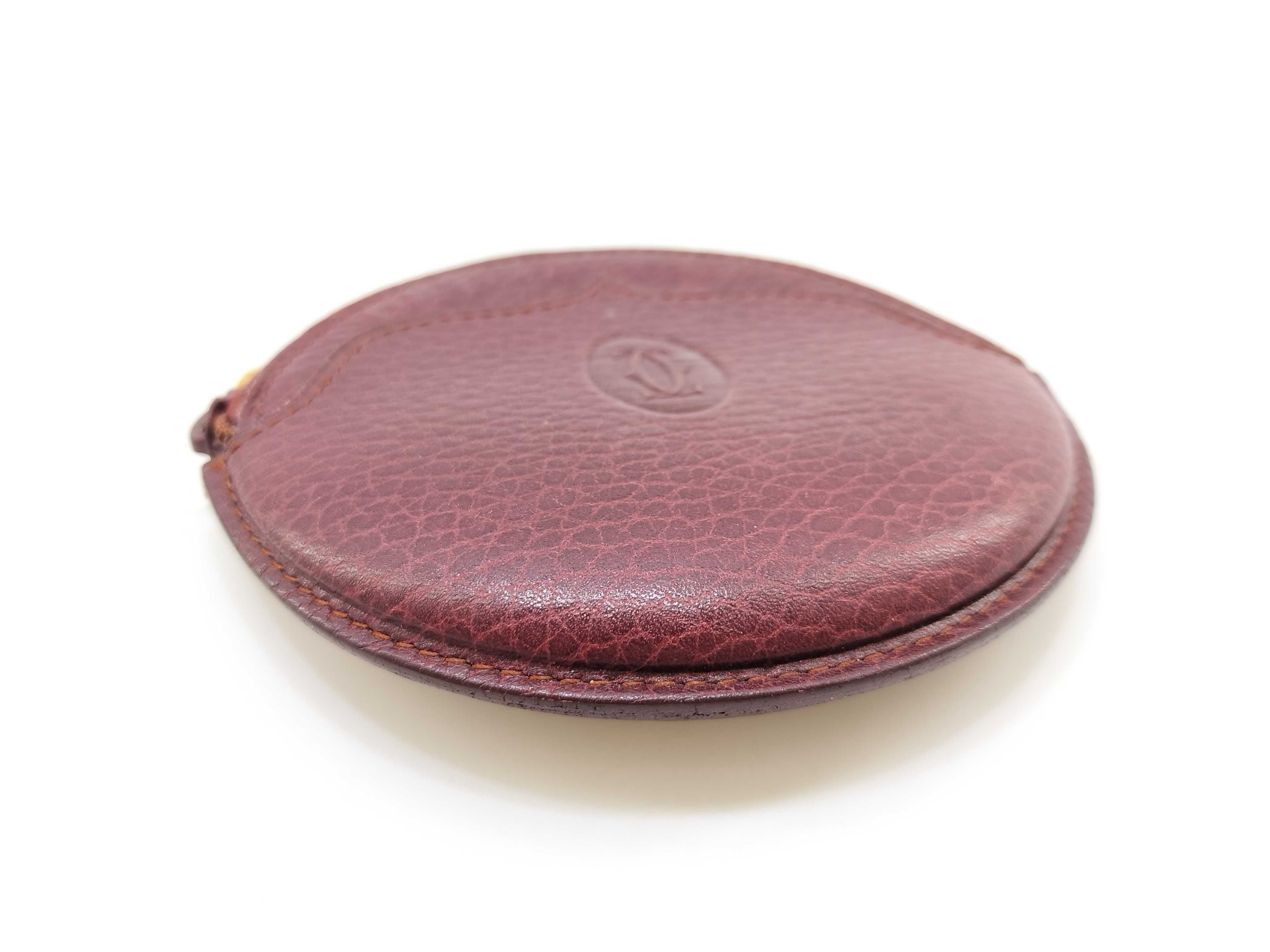 Cartier Must de Cartier Round Leather Coin Purse