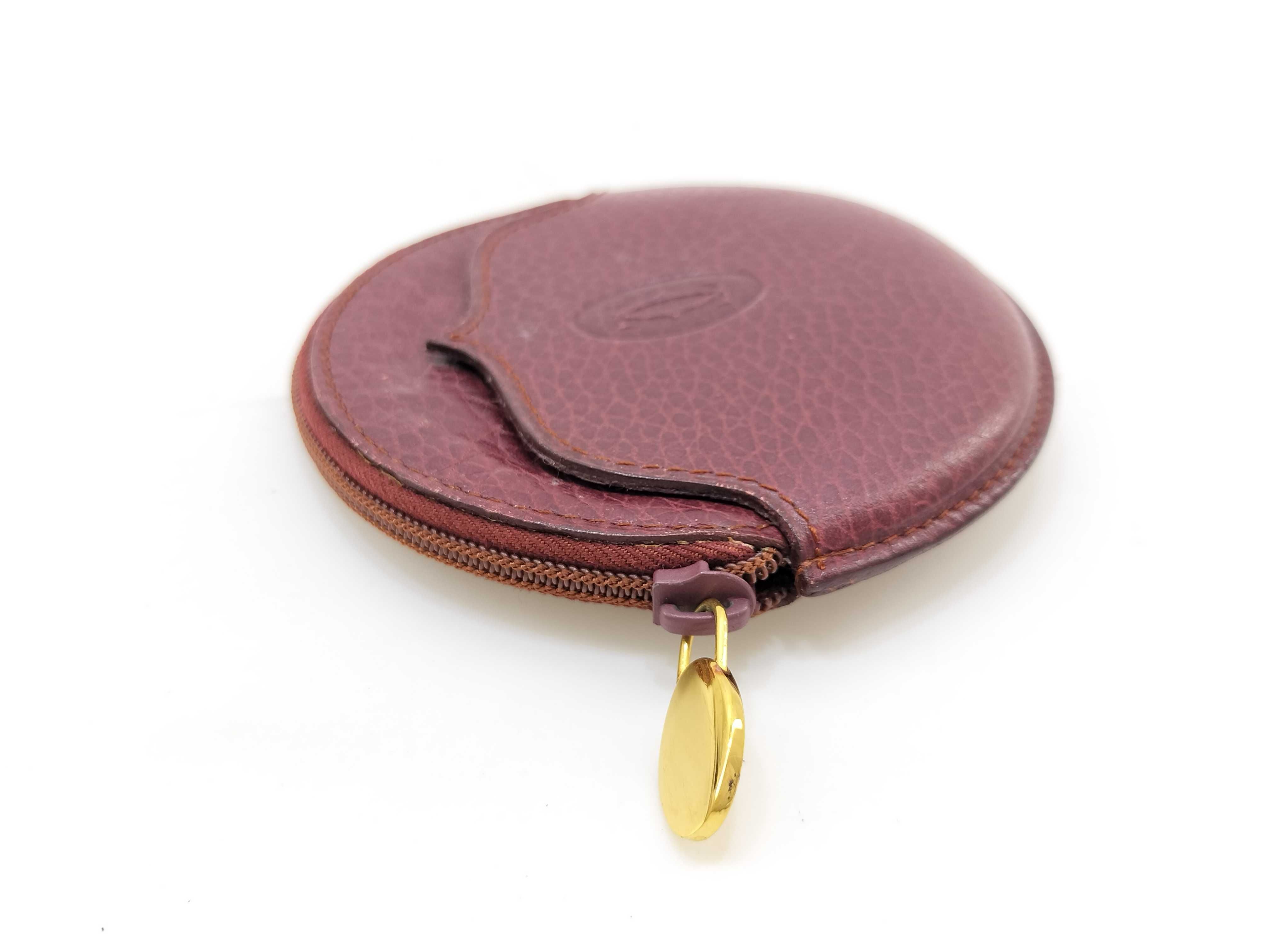 Cartier Must de Cartier Round Leather Coin Purse