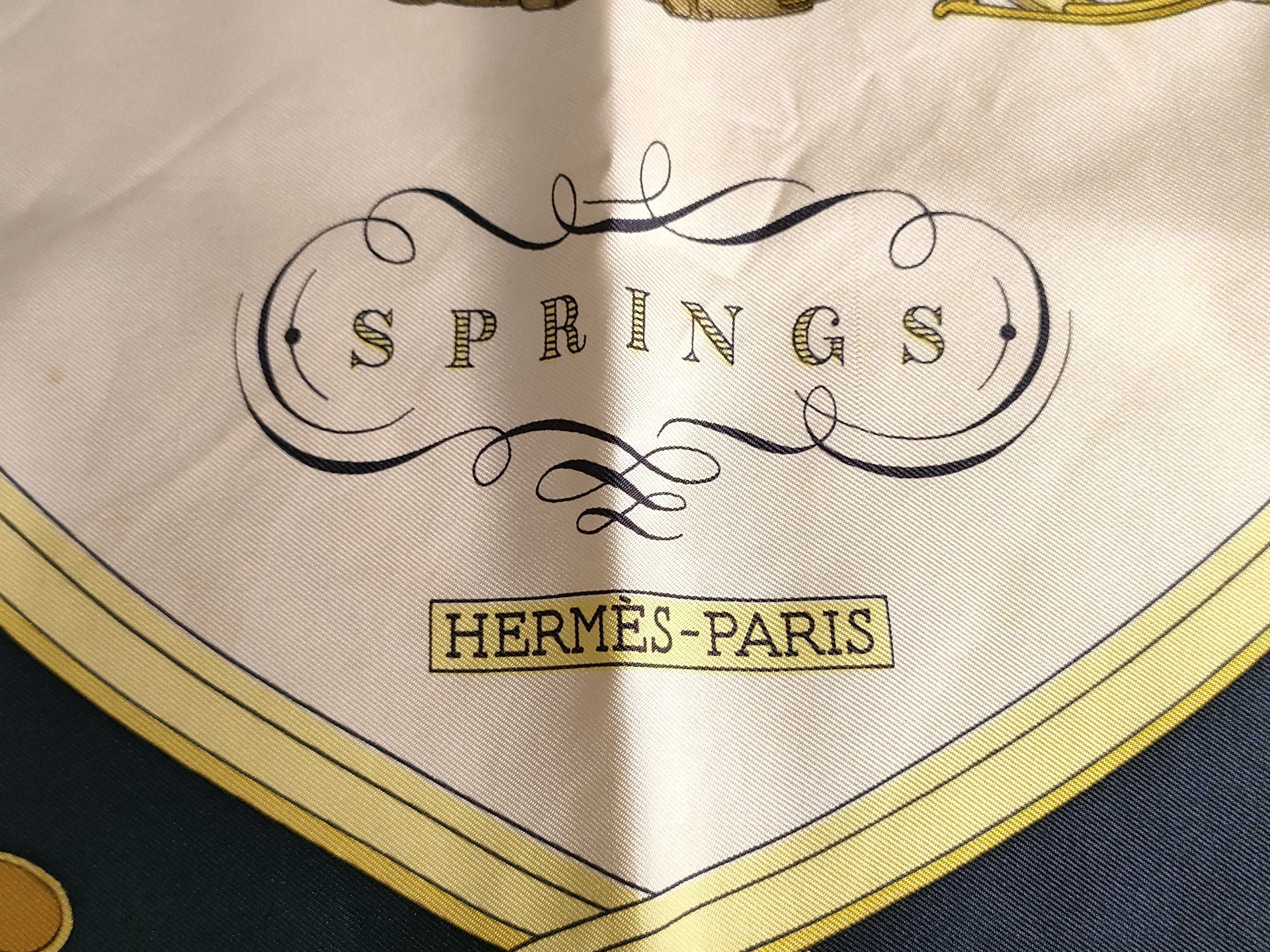 Hermes Springs Silk Scarf