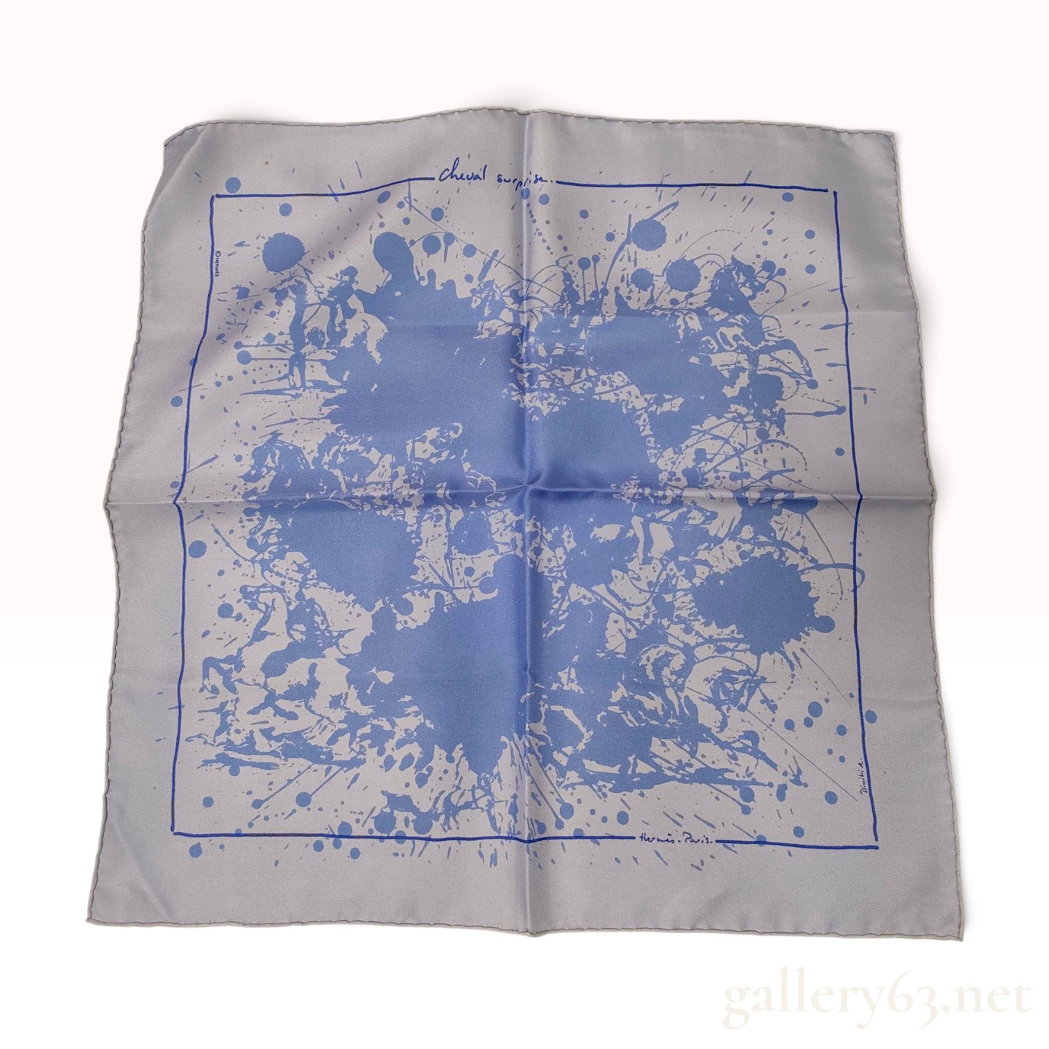 Hermes Cheval Surprise Silk Gavroche Scarf by Dimitri Rybaltchenko