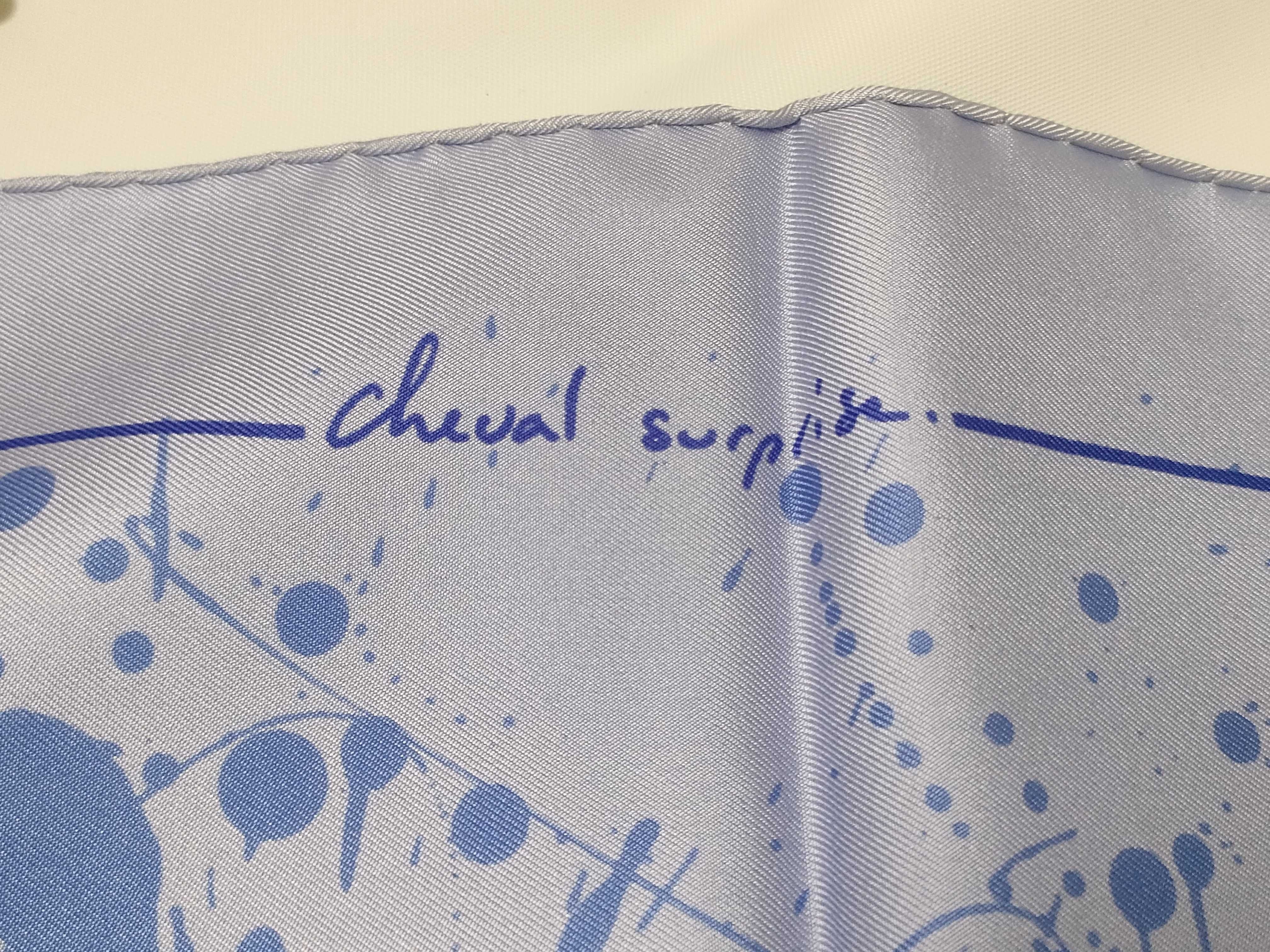 Hermes Cheval Surprise Silk Gavroche Scarf by Dimitri Rybaltchenko