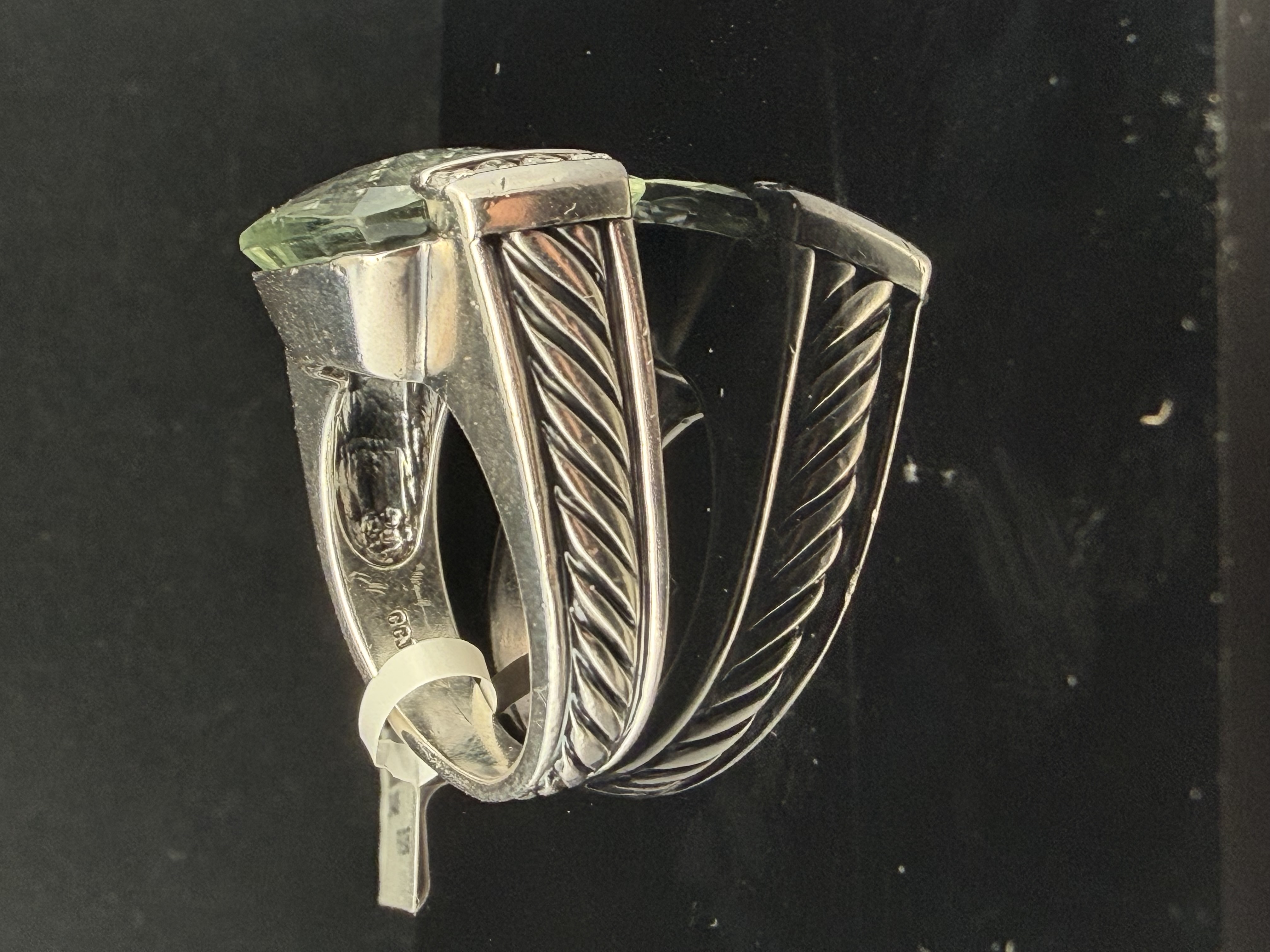 David Yurman Prasiolite Diamond Ring